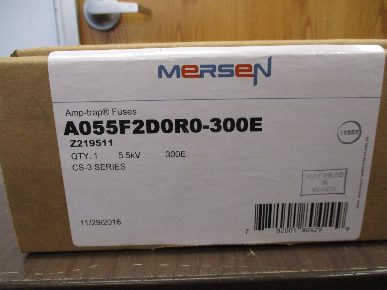 Mersen CS-3 Series Amp-Trap Fuse A055F2D0R0-300E 5.5kV 300E New Surplus