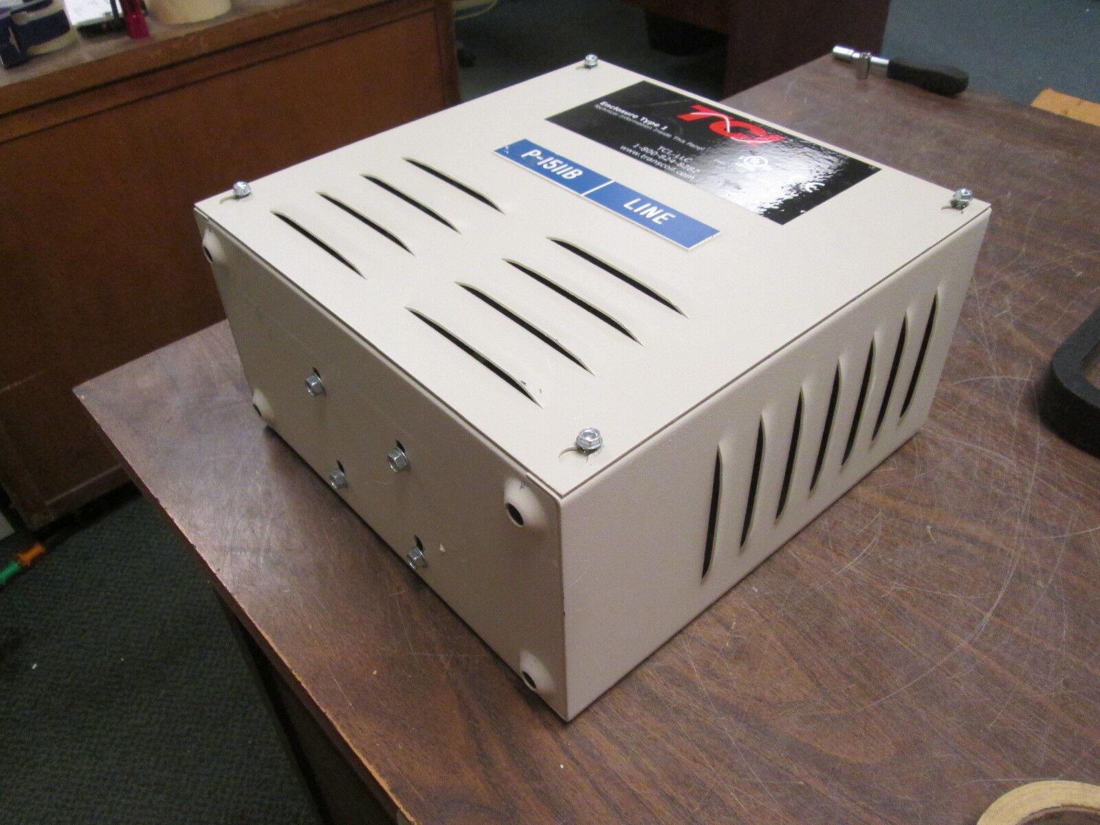 TCI KDRUL Drive Reactor KDRULA5HE01 Motor Amps: 14 3Ph 50/60Hz 14A Used