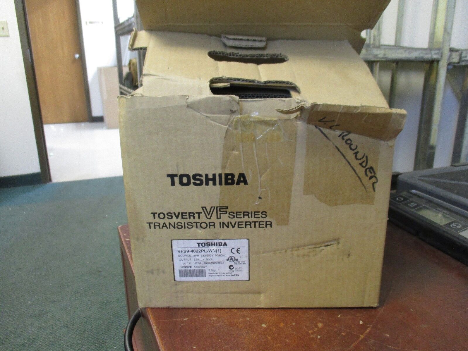 Toshiba VF Series AC Drive VFS9-4022PL-WN9(1) 3Hp New Surplus