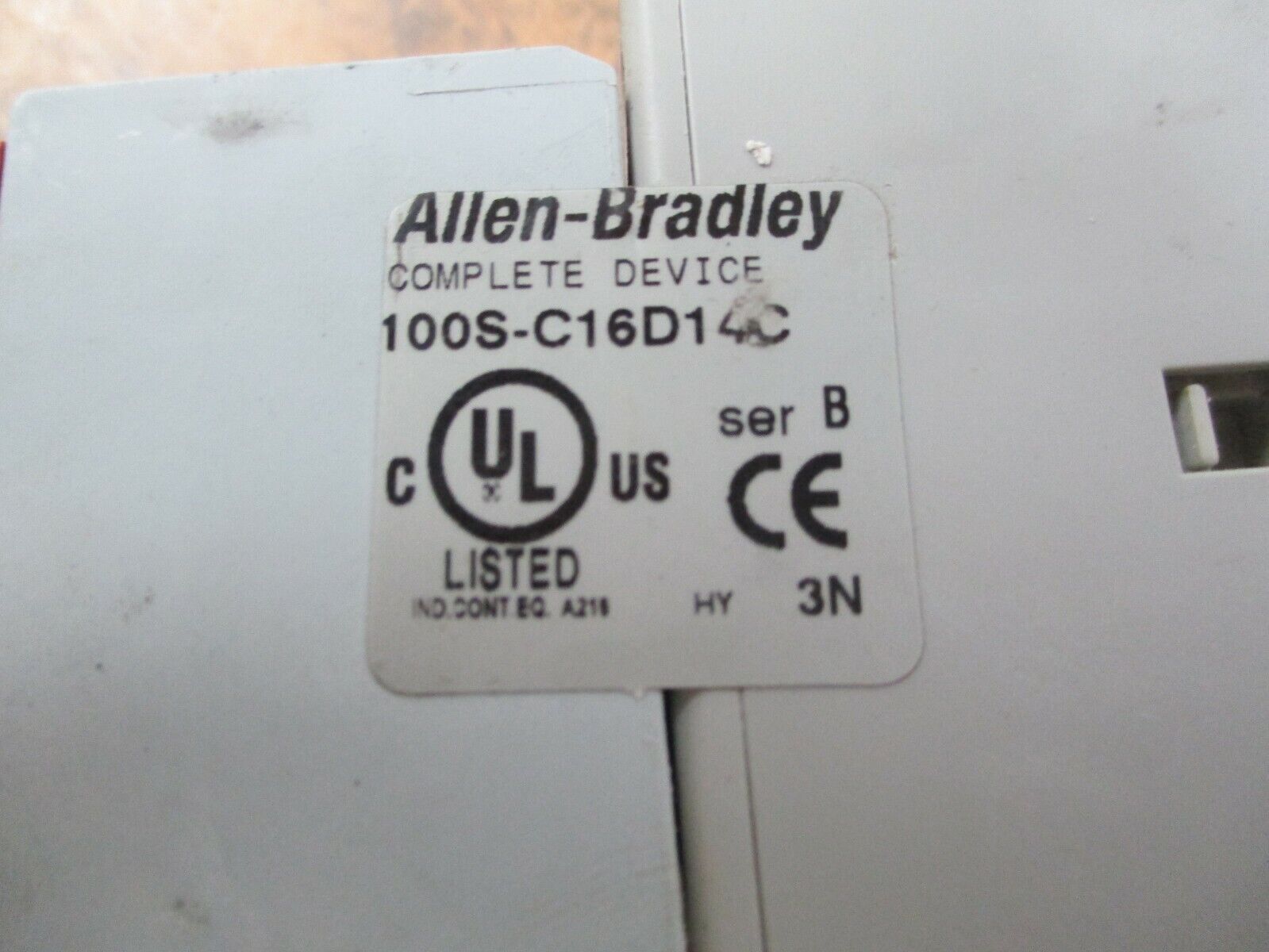 Allen-Bradley Safety Contactor 100S-C16D14C 120V Coil 30A 600V, Used