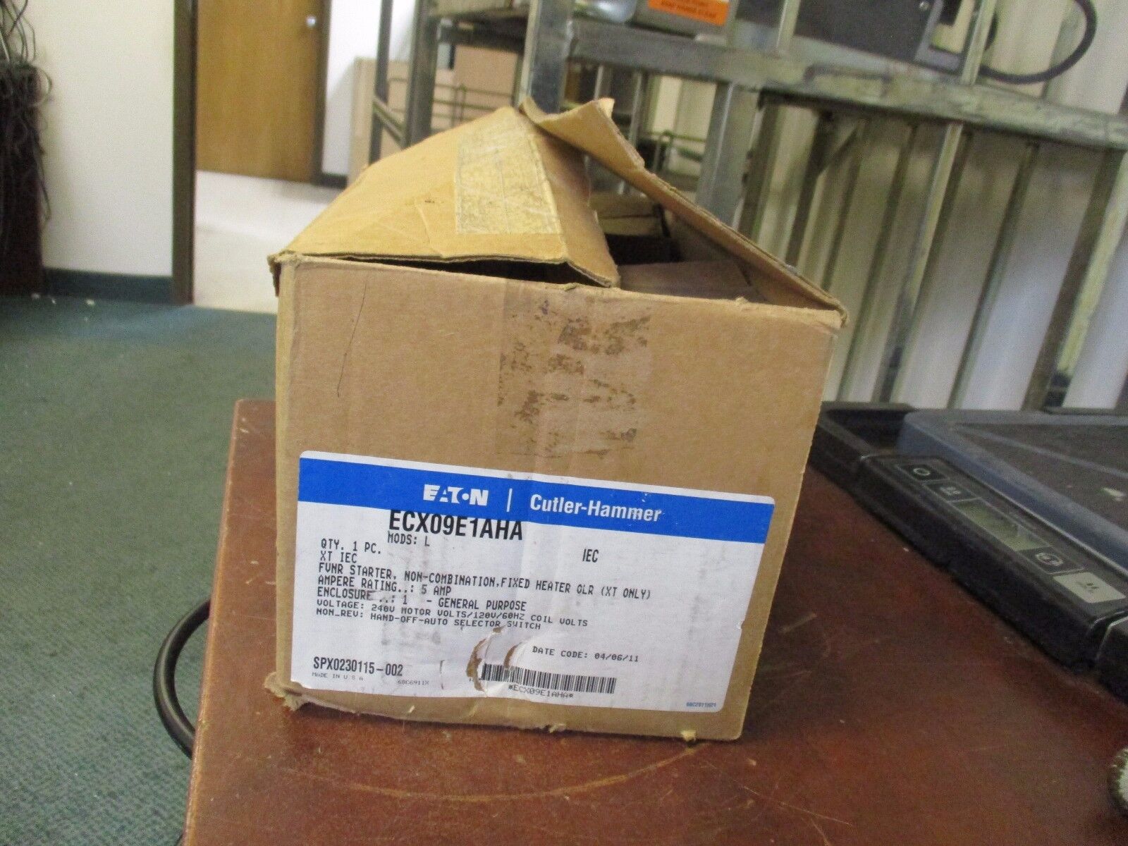 Cutler-Hammer Enclosed Starter ECX09E1AHA 5A 120V Coil Type 1 Enclosure New