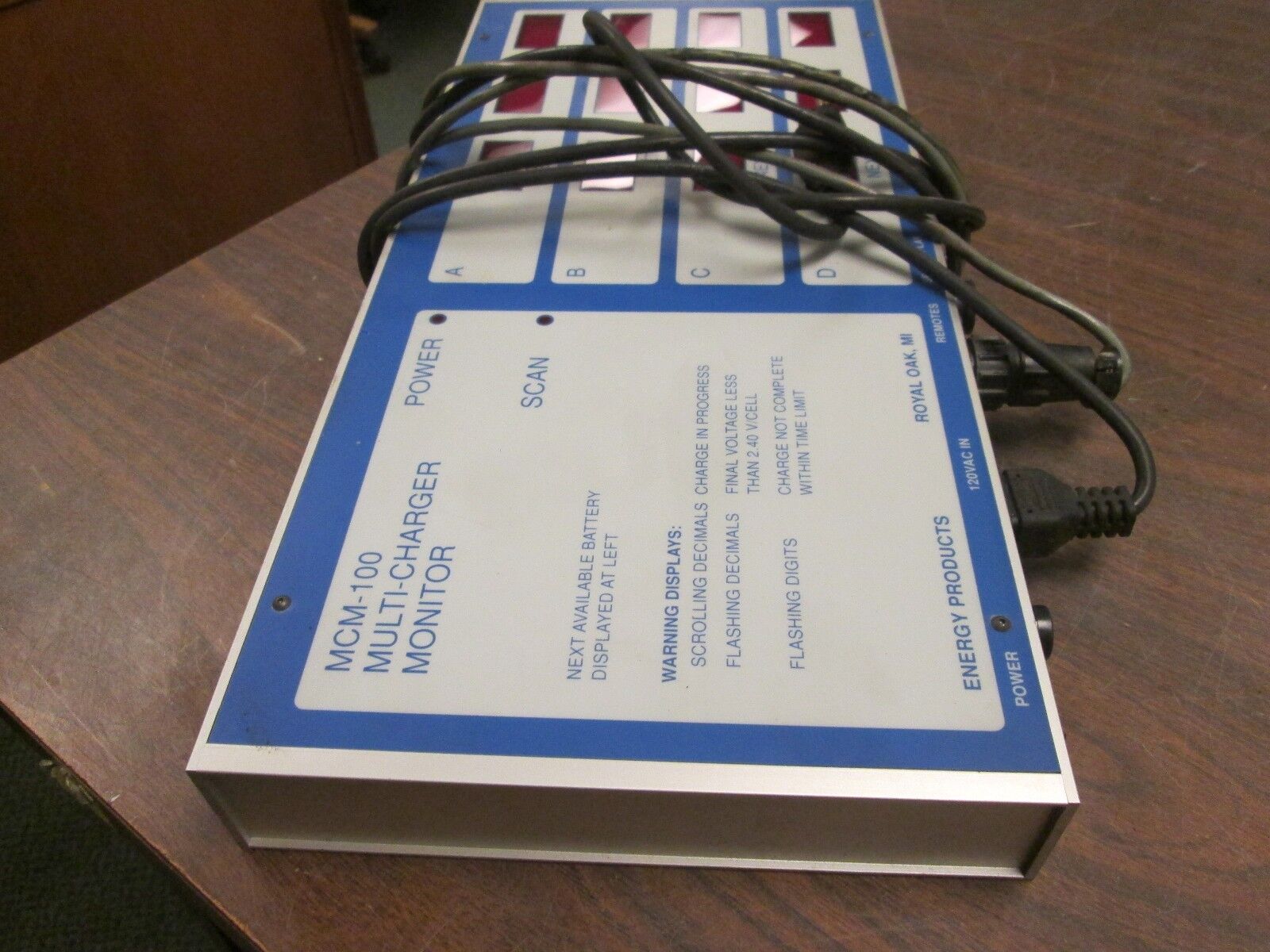 Energy Products Multi-Charger Monitor MCM-100 120V Used