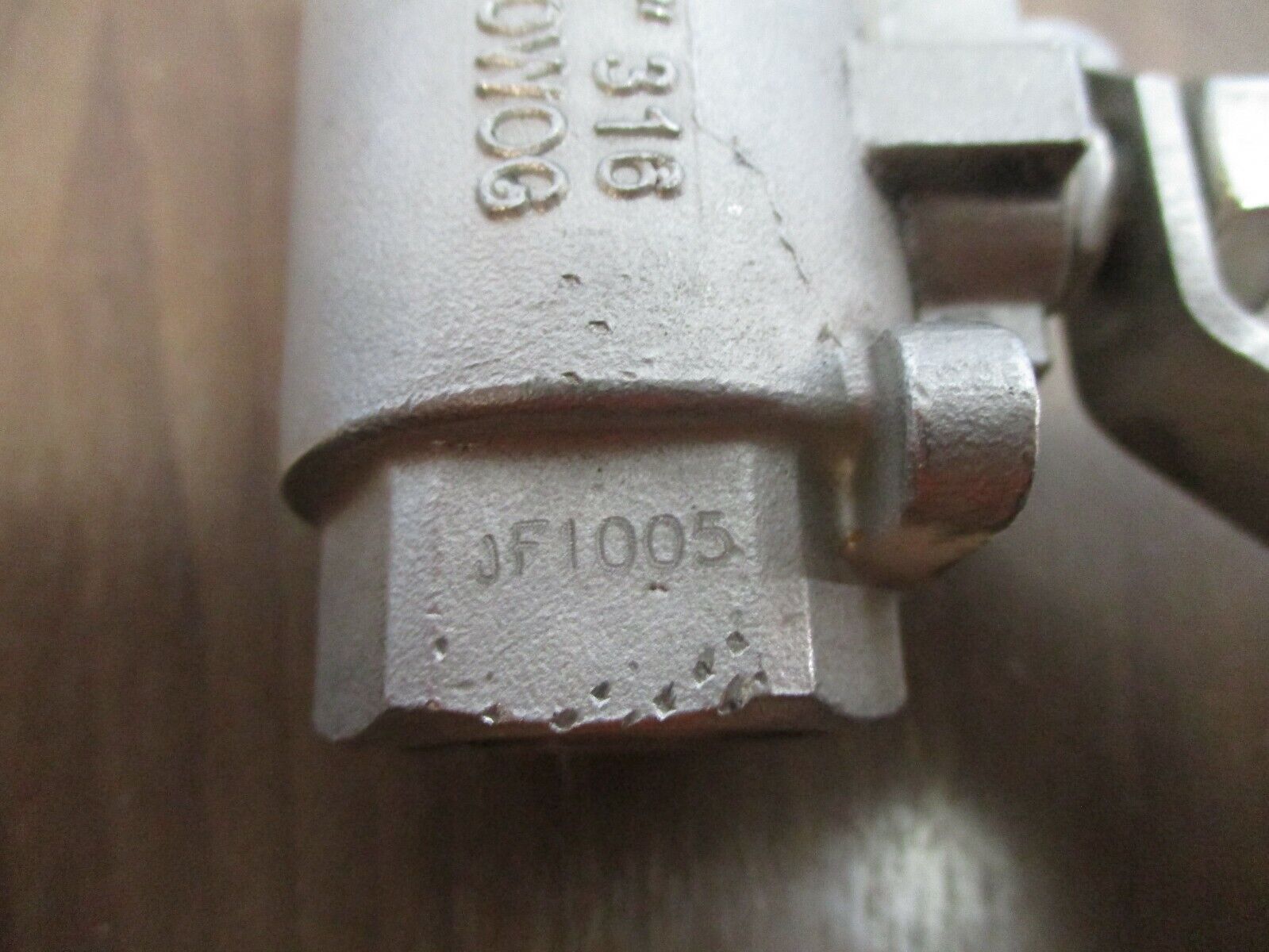 J-Flow Controls Stainless Steel Ball Valve JF1005 Size: 3/4" 2000 WOG Used