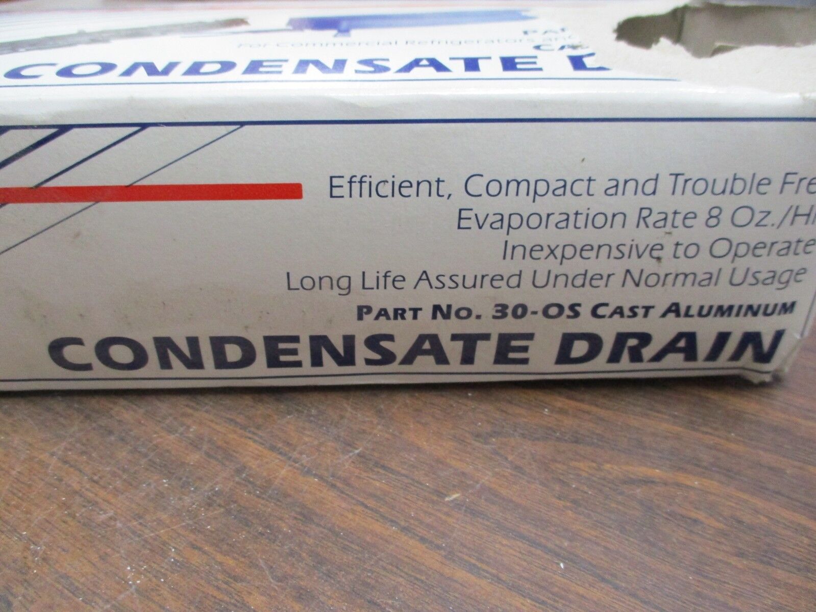 Supco Cast Aluminum Condensate Drain 30-OS 38oz Capacity Size:10x4x2-7/8"
