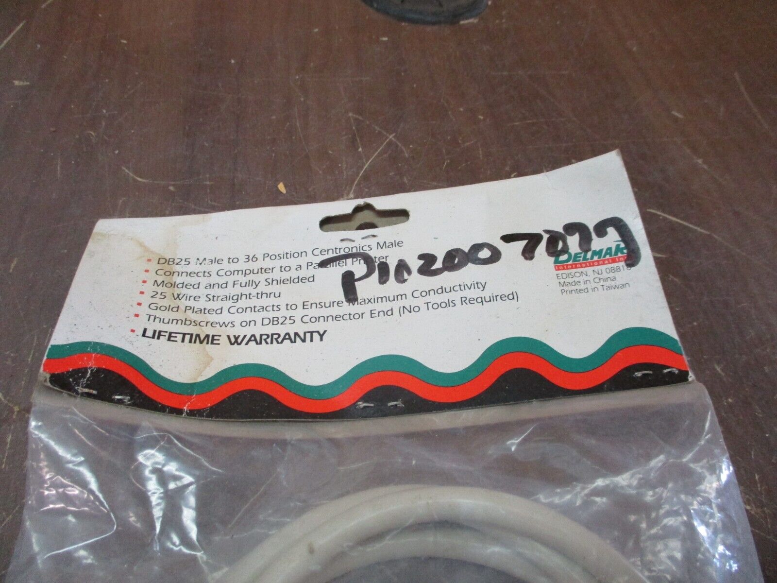 Delmar Compu Kit Premium Parallel Printer Cable 01054 6ft New Surplus