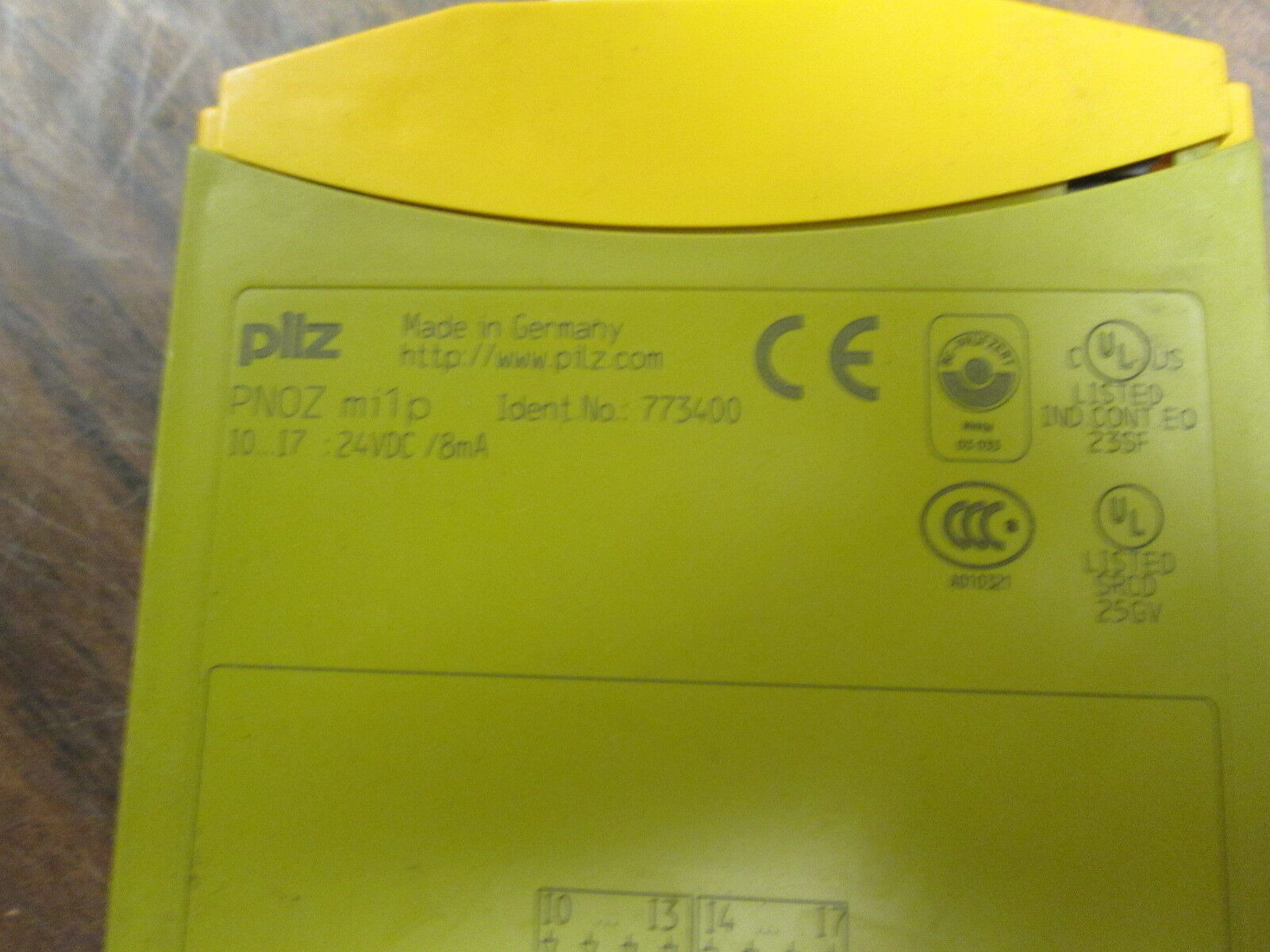 Pilz 8-Input Expansion Module PNOZ milp 24VDC 8mA Used