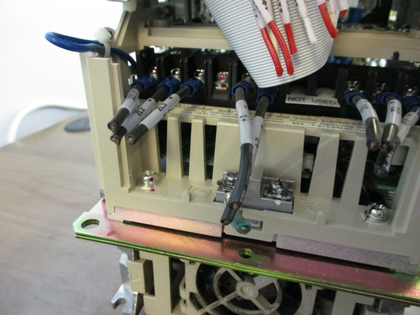 Yaskawa E7 AC Drive w/ Bypass Control CIMR-E7U45P5 7.5HP 3ph *No Cover* Used