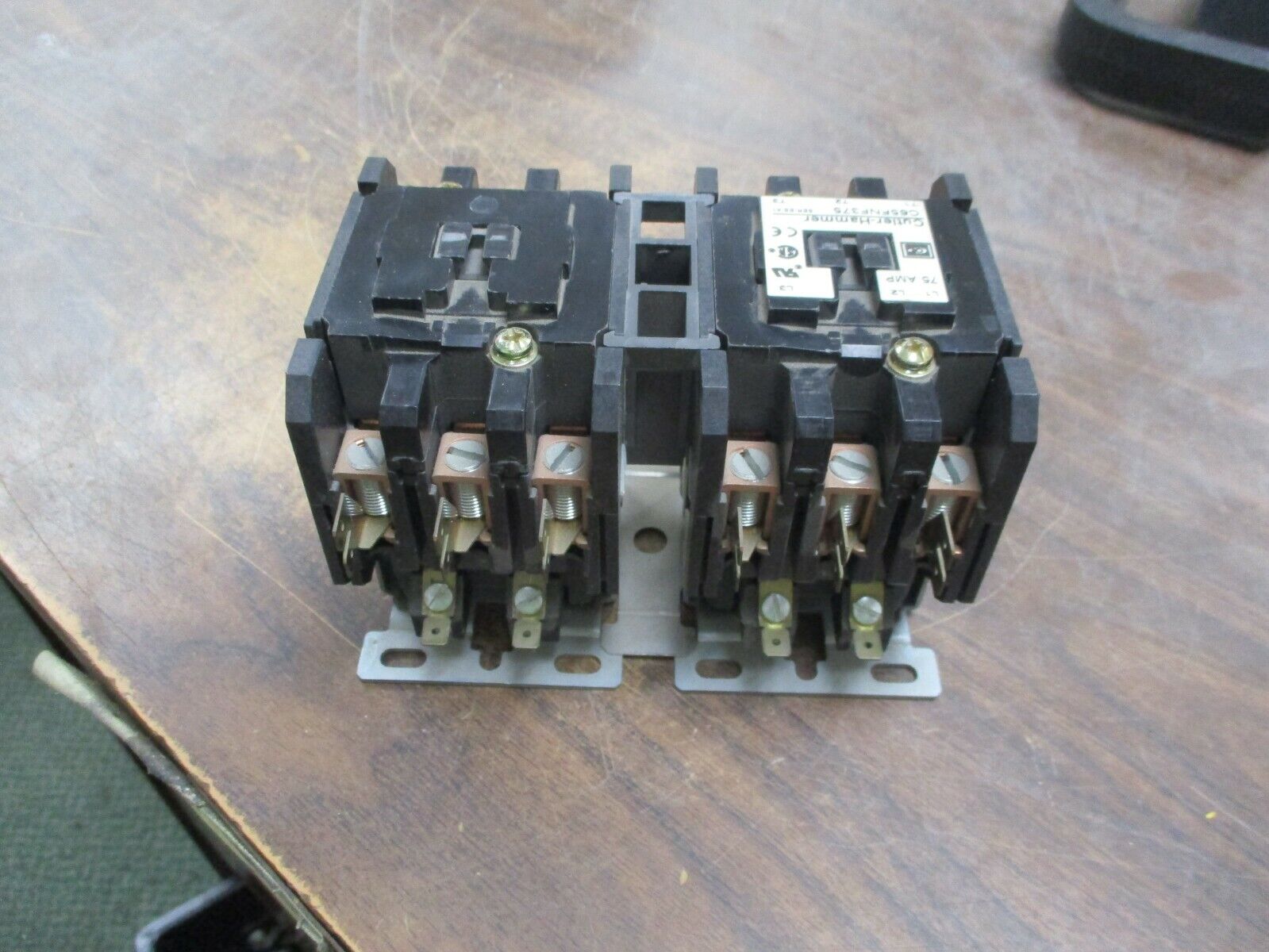Cutler-Hammer Reversing Contactor C65FNF375 104-120V Coil 75A 600V Used