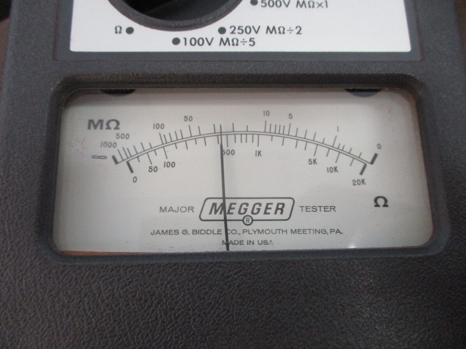 Biddle Megger Major Tester 21159 *Broken Latch* Used