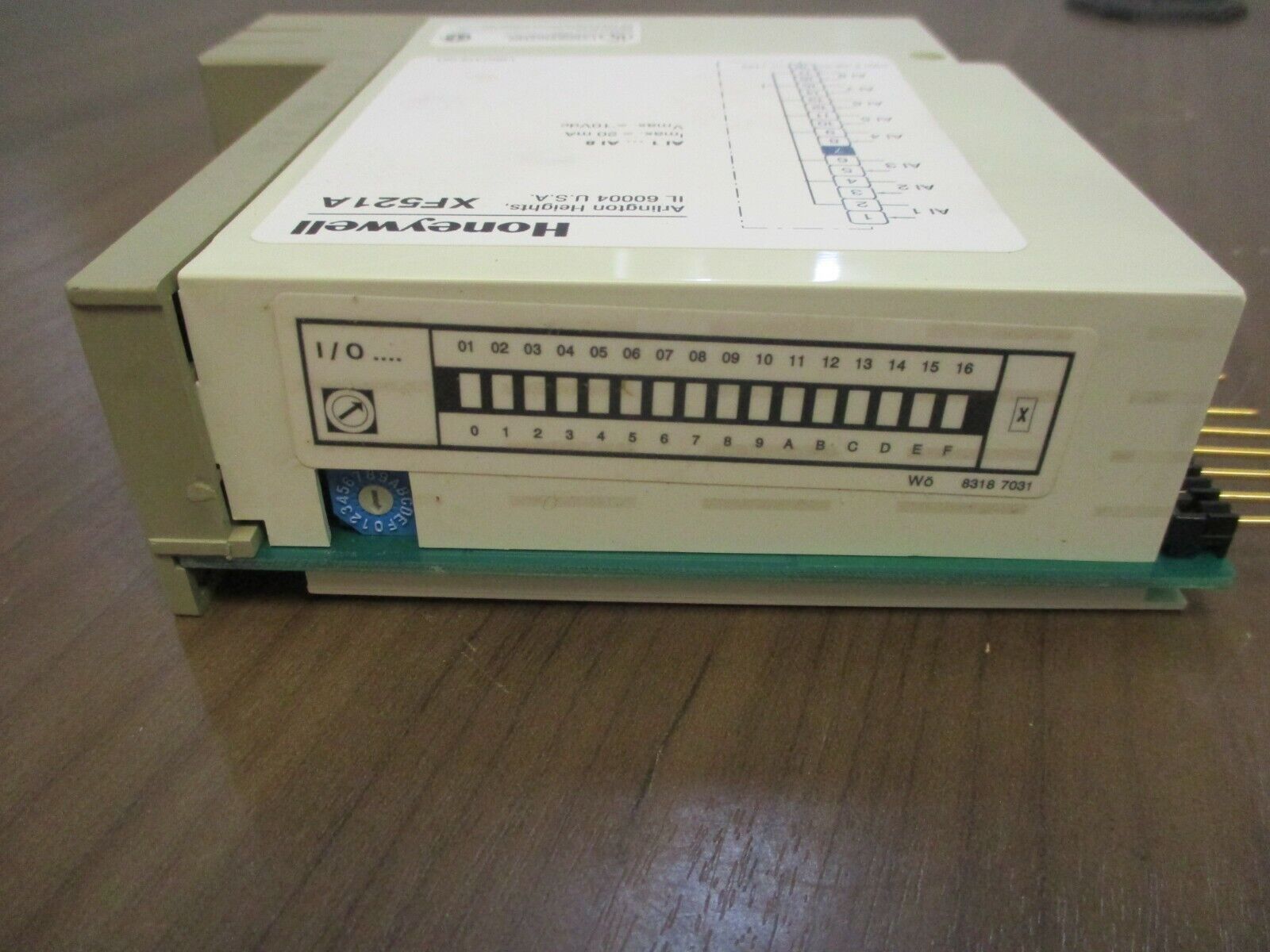 Honeywell Analog Input Module XF521A 20mA 10VDC Used
