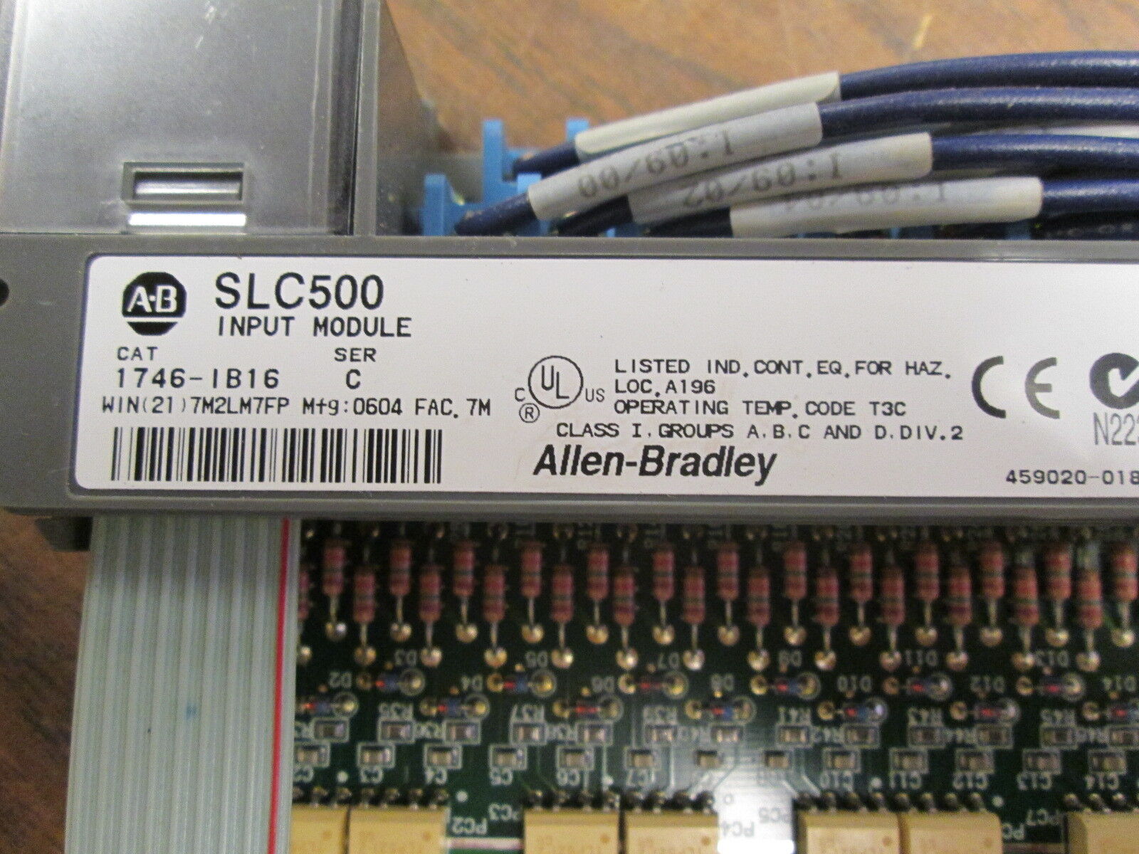 Allen-Bradley SLC 500 Input Module 1746-IB16 Series C 10-30 VDC, Used