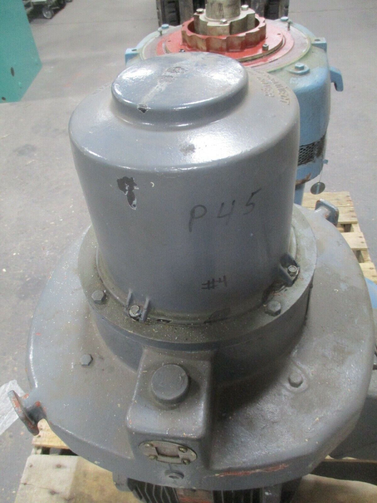 GE Vertical Mount Hollow Shaft Non-Reversing AC Motor 5KS324DP6005 OB 40HP Used