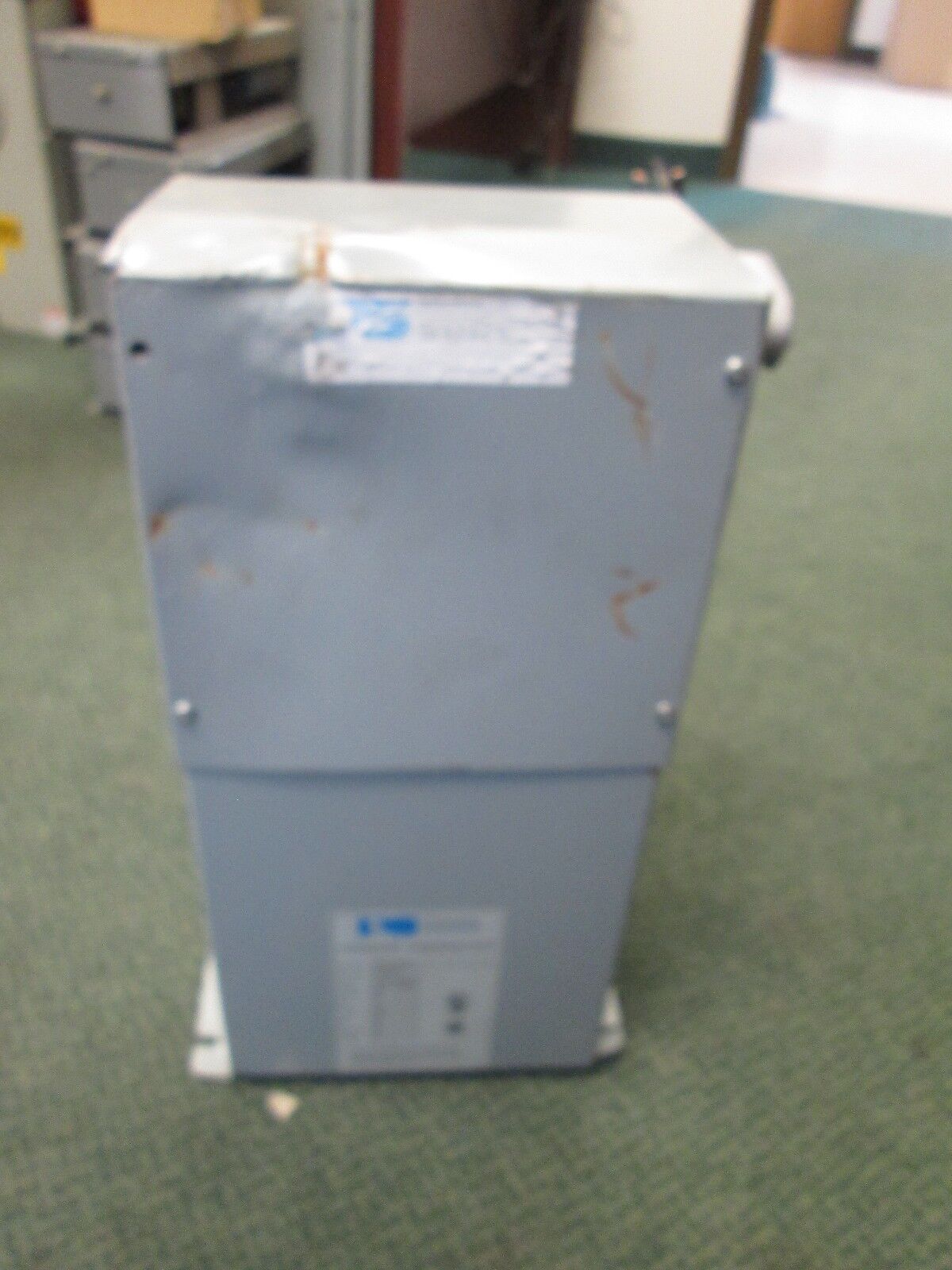 Power Survey Capacitor PS4P40BFL 40 KVAR 480V 3Ph 60Hz Used - Dented Top