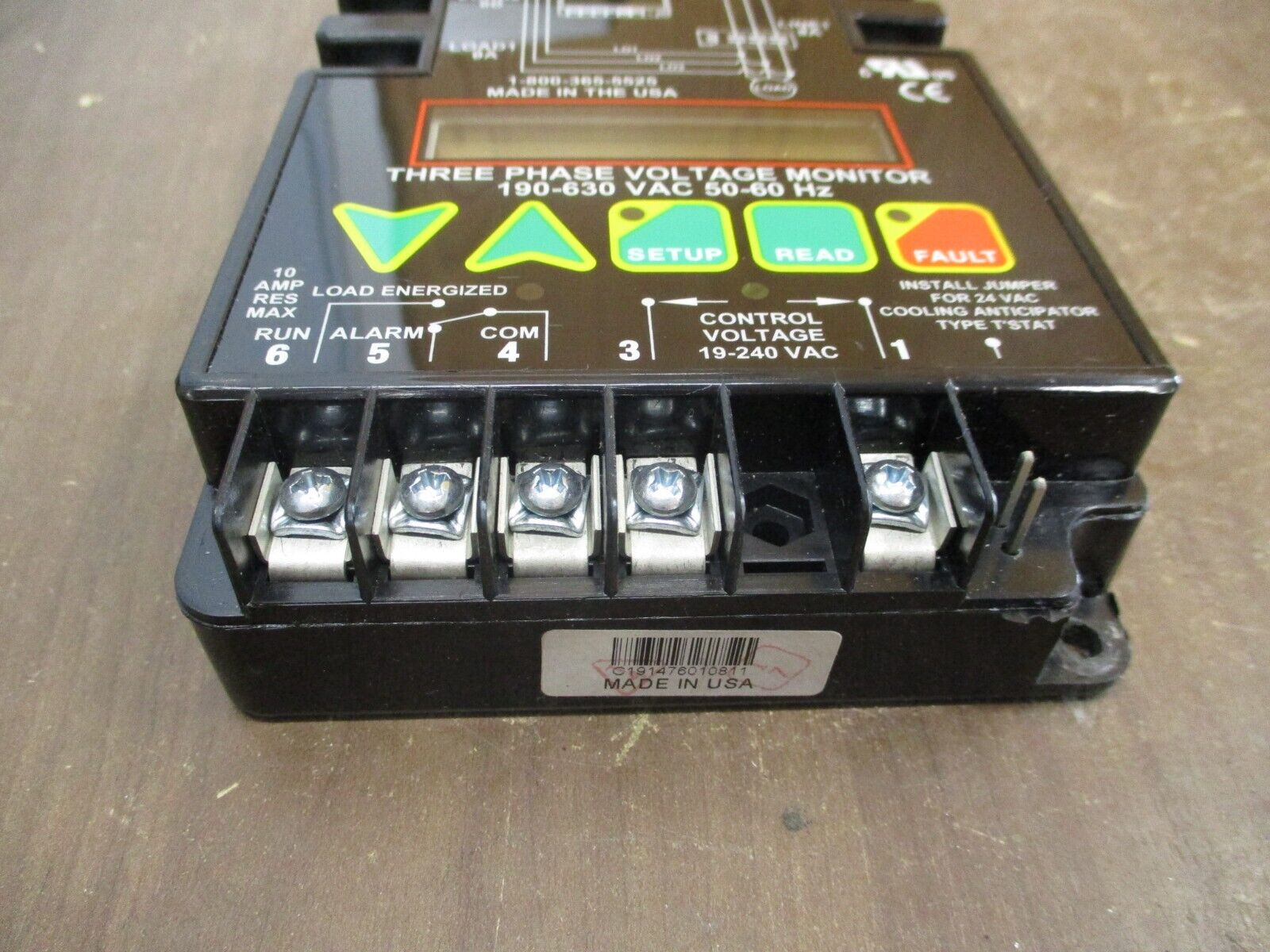 ICM Controls 3Ph Voltage Monitor ICM450 190-630V 50-60Hz Used