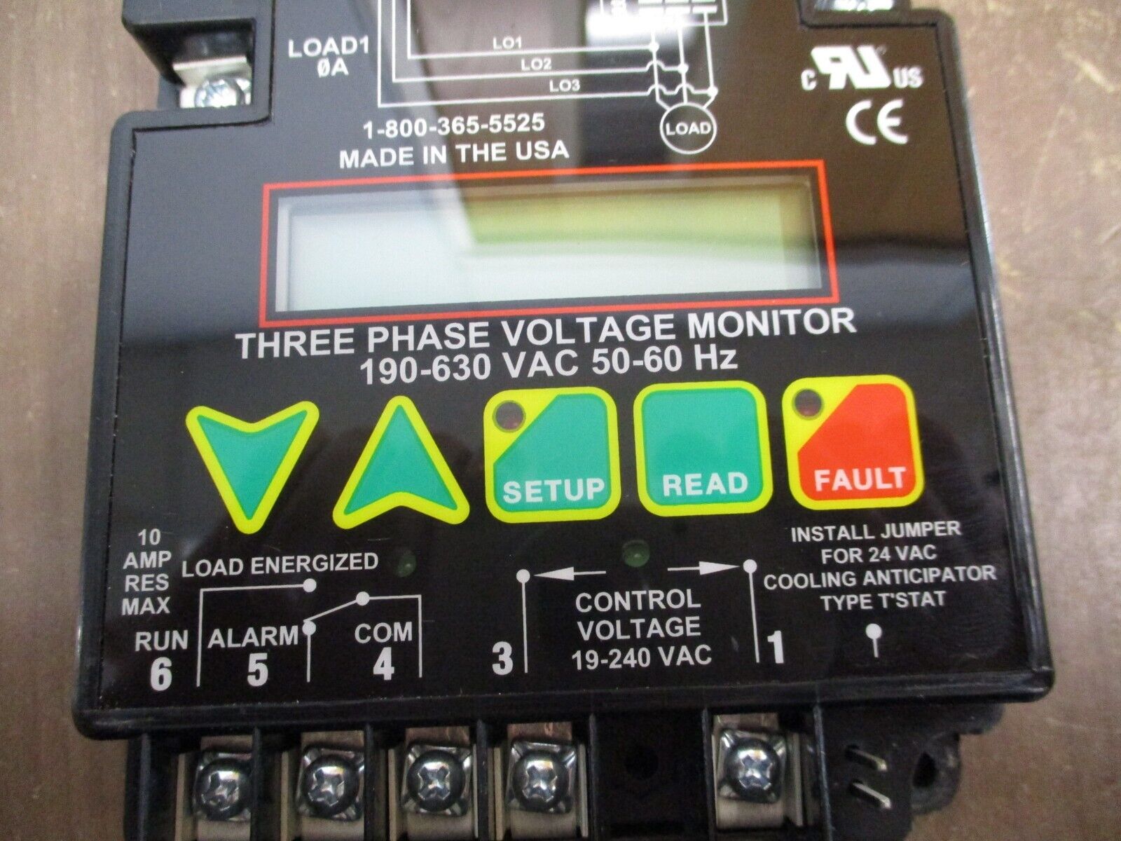 ICM Controls 3Ph Voltage Monitor ICM450 190-630V 50-60Hz Used