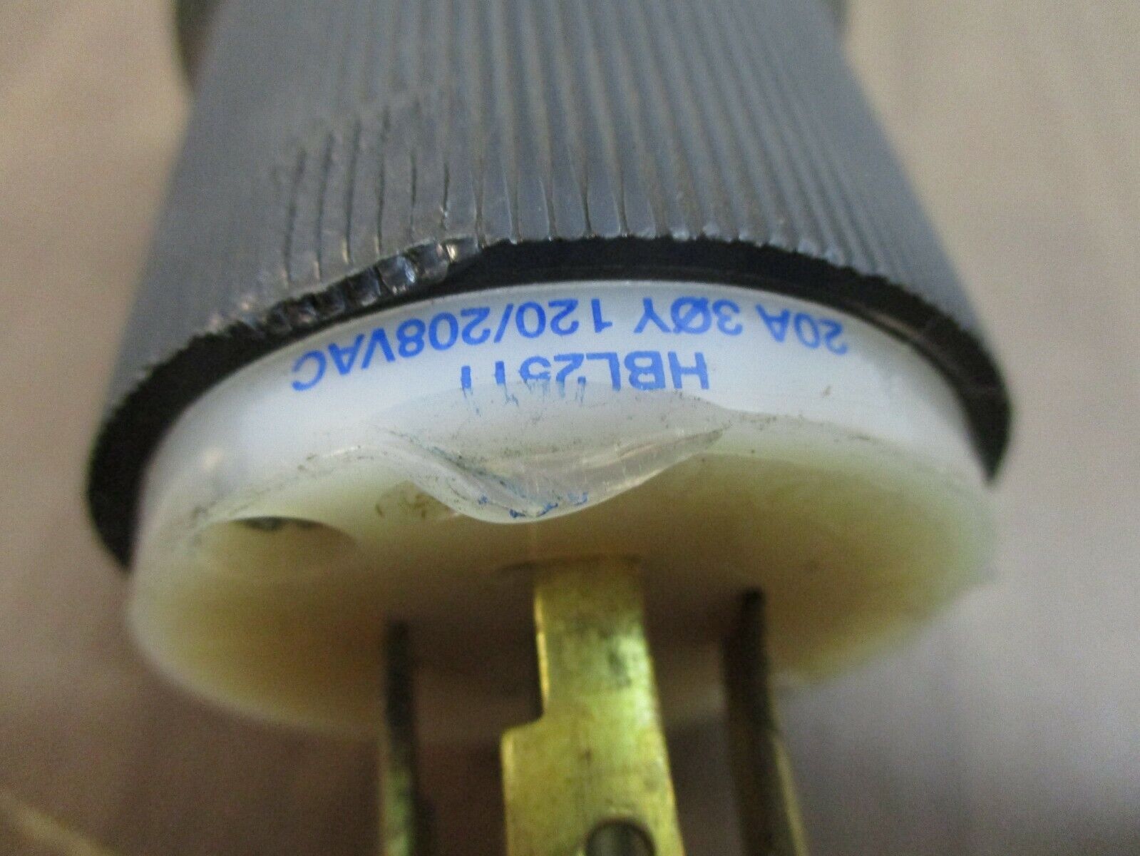 Hubbell Plug HBL2511 20A 120/208V 3Ph *Lot of 2* Used