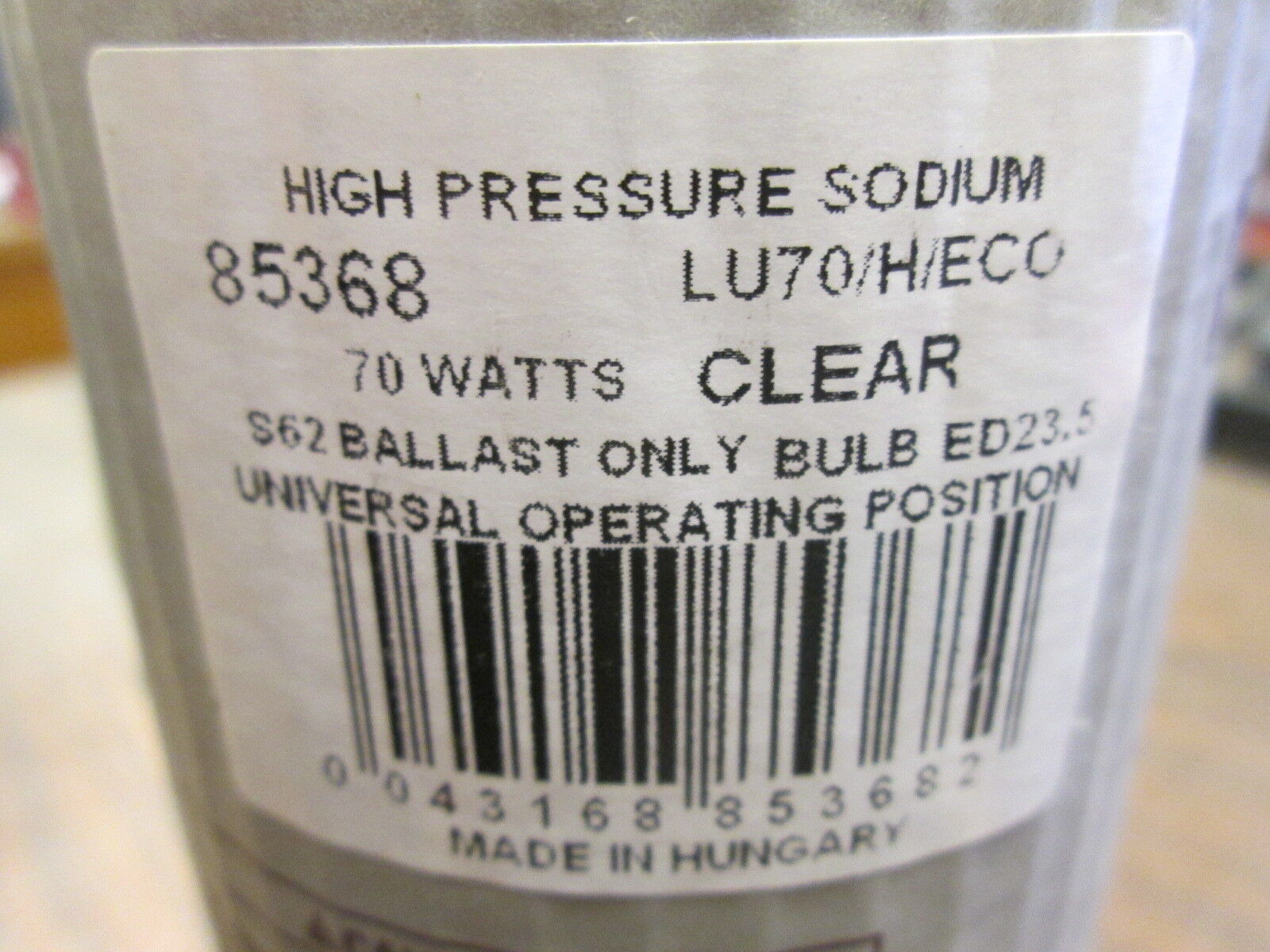 GE Lucalox Lamp 85368 70W High Pressure Sodium *Lot of 2* New Surplus