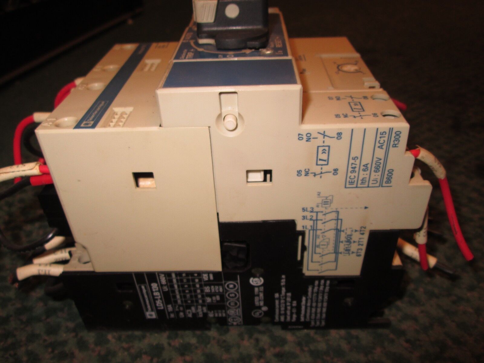 Telemecanique Combination Motor Starter LD5-LB130 Integral 18 1-1.6A Used