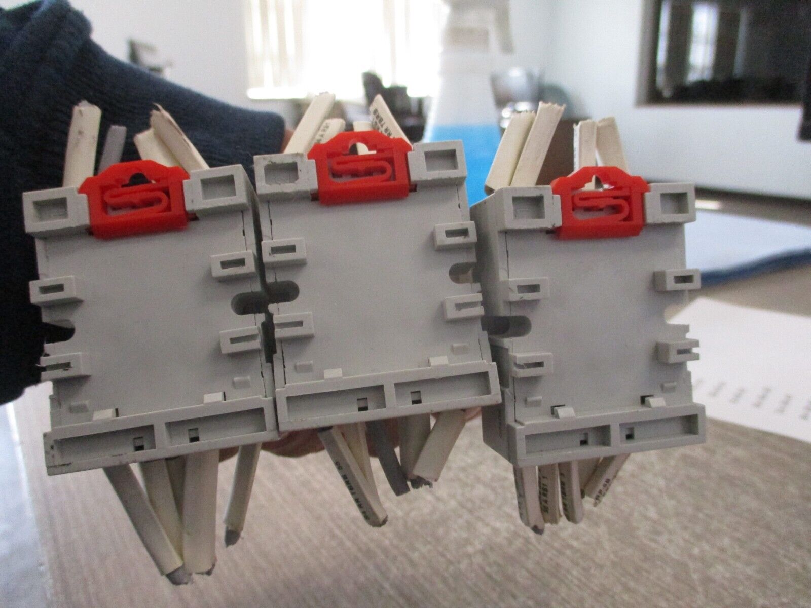Magnecraft Relay w/Base 750XBXC 24VDC Coil Lot of 3 Used