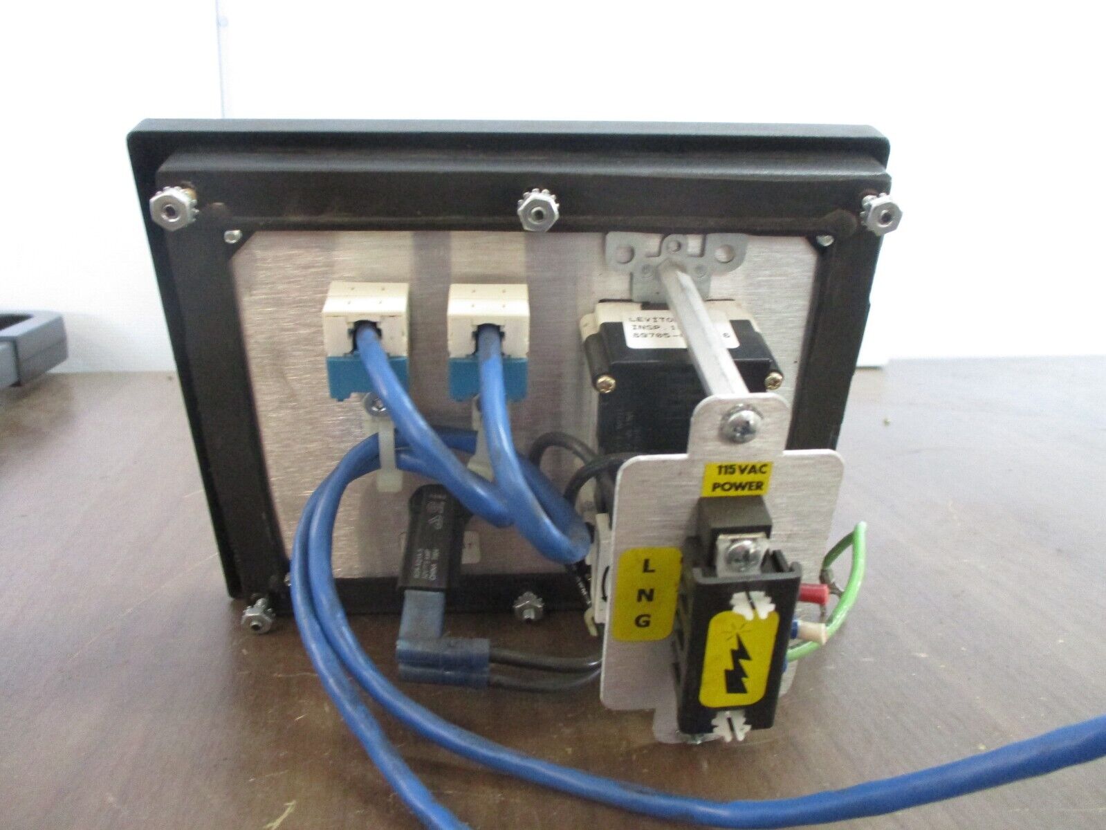 Hoffman Data Interface Panel HGF5ETHETH Type 4, 12 Enclosure Used