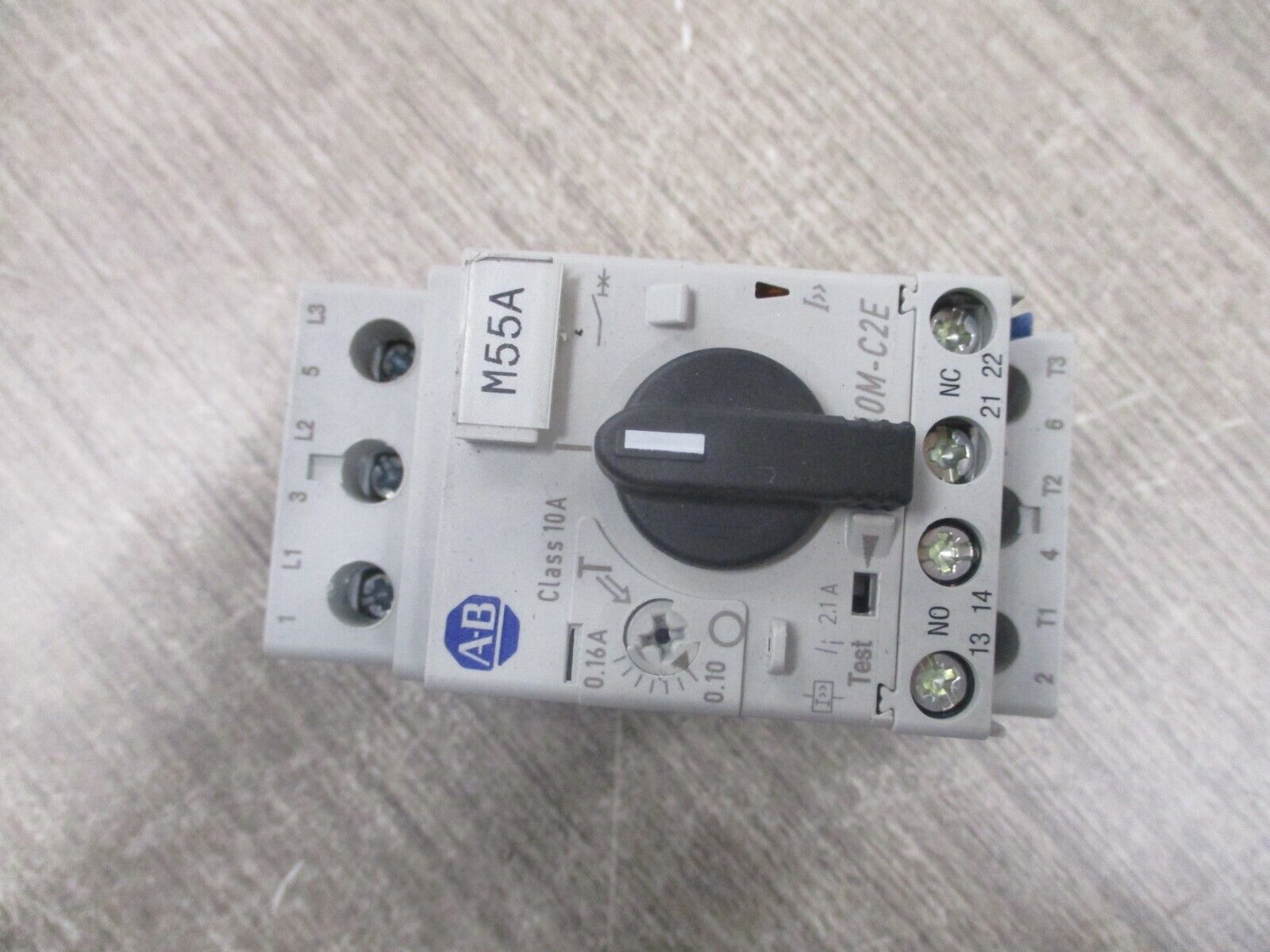 Allen-Bradley Manual Motor Protector 140M-C2E-A16 Ser. C Trip : 0.1-0.16A Used