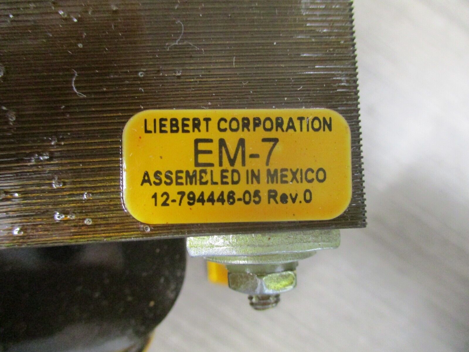 Liebert Transformer 12-817916-00 Rev. 10 Pri : 460/480-575-600 V Used