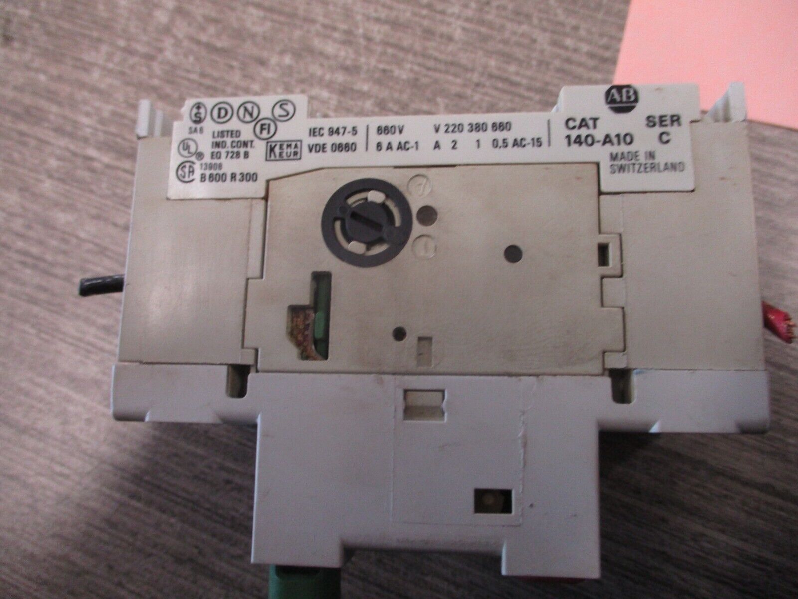 Allen-Bradley Manual Starter 140-MN-1000 Ser. C Trip: 6.3 -10.0A Used