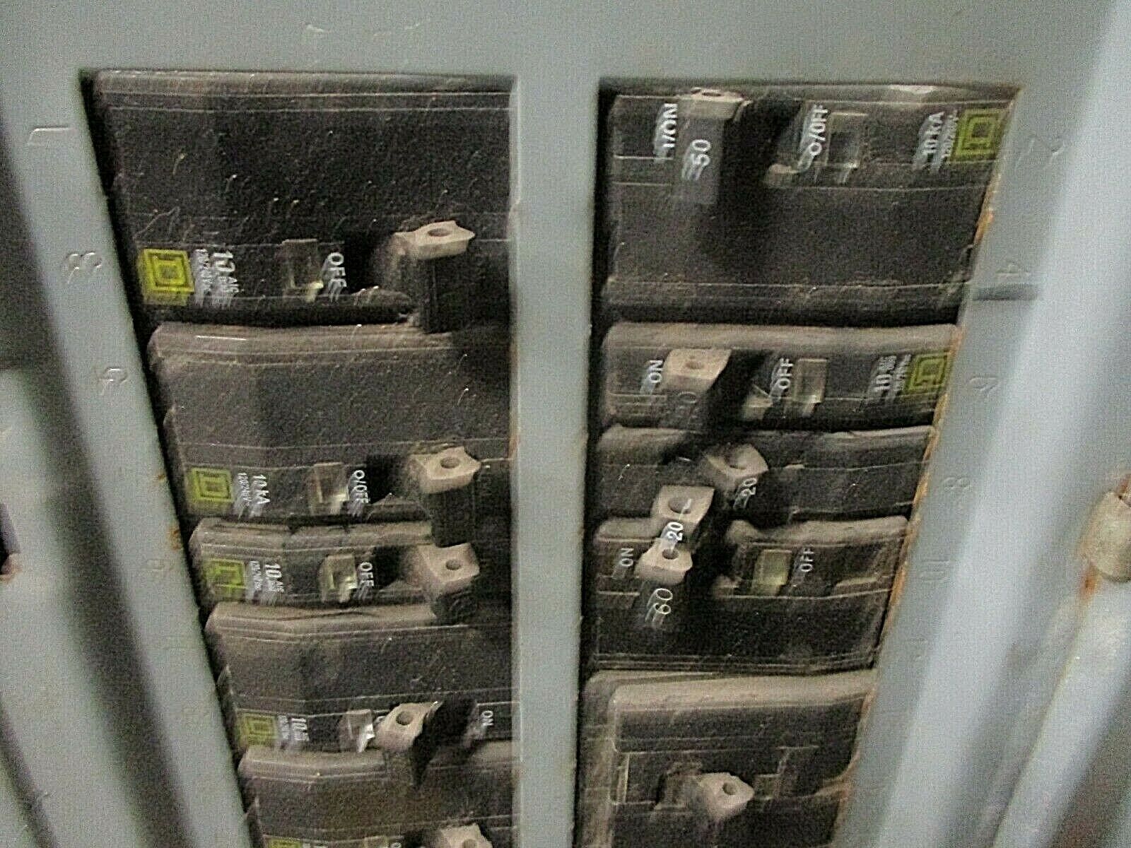 Square D Main Breaker Circuit Breaker Panel Q0C430M 125A Max Used