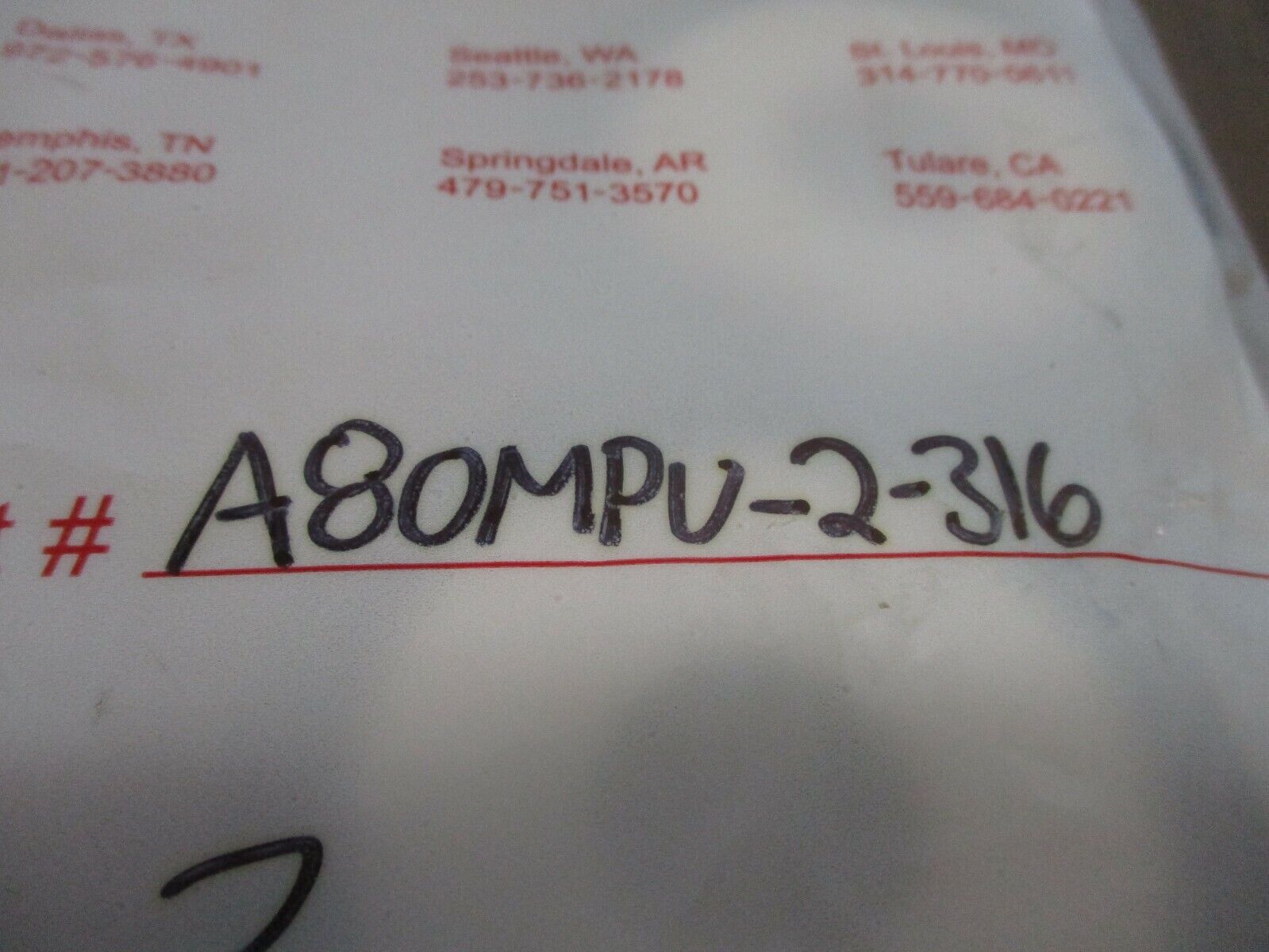 F&H Orifice Plate Gasket A80MPU-2-316 Size: 2" *Lot of 3* New Surplus