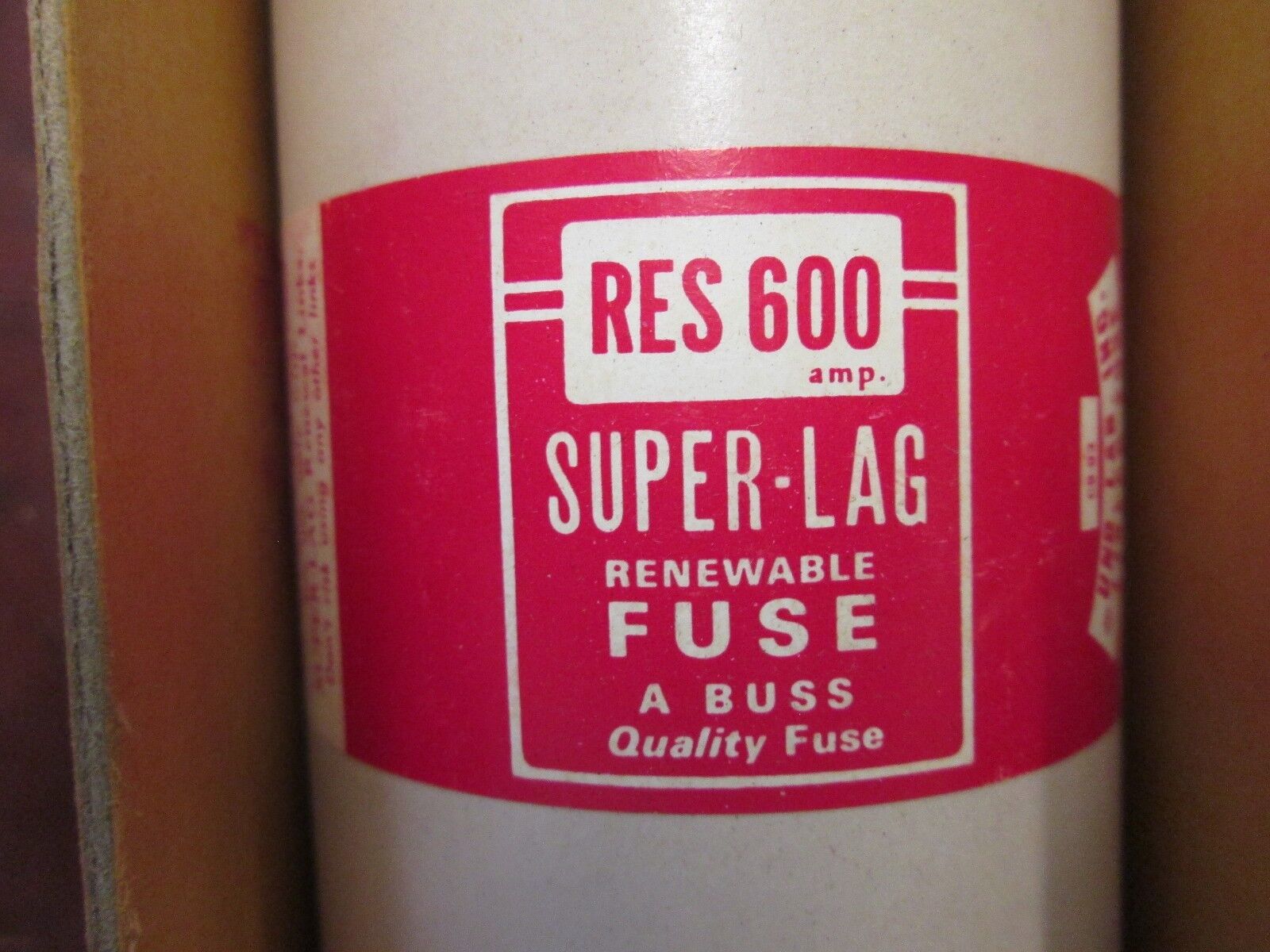 Buss Renewable Fuse RES 600 600V 600A New Surplus