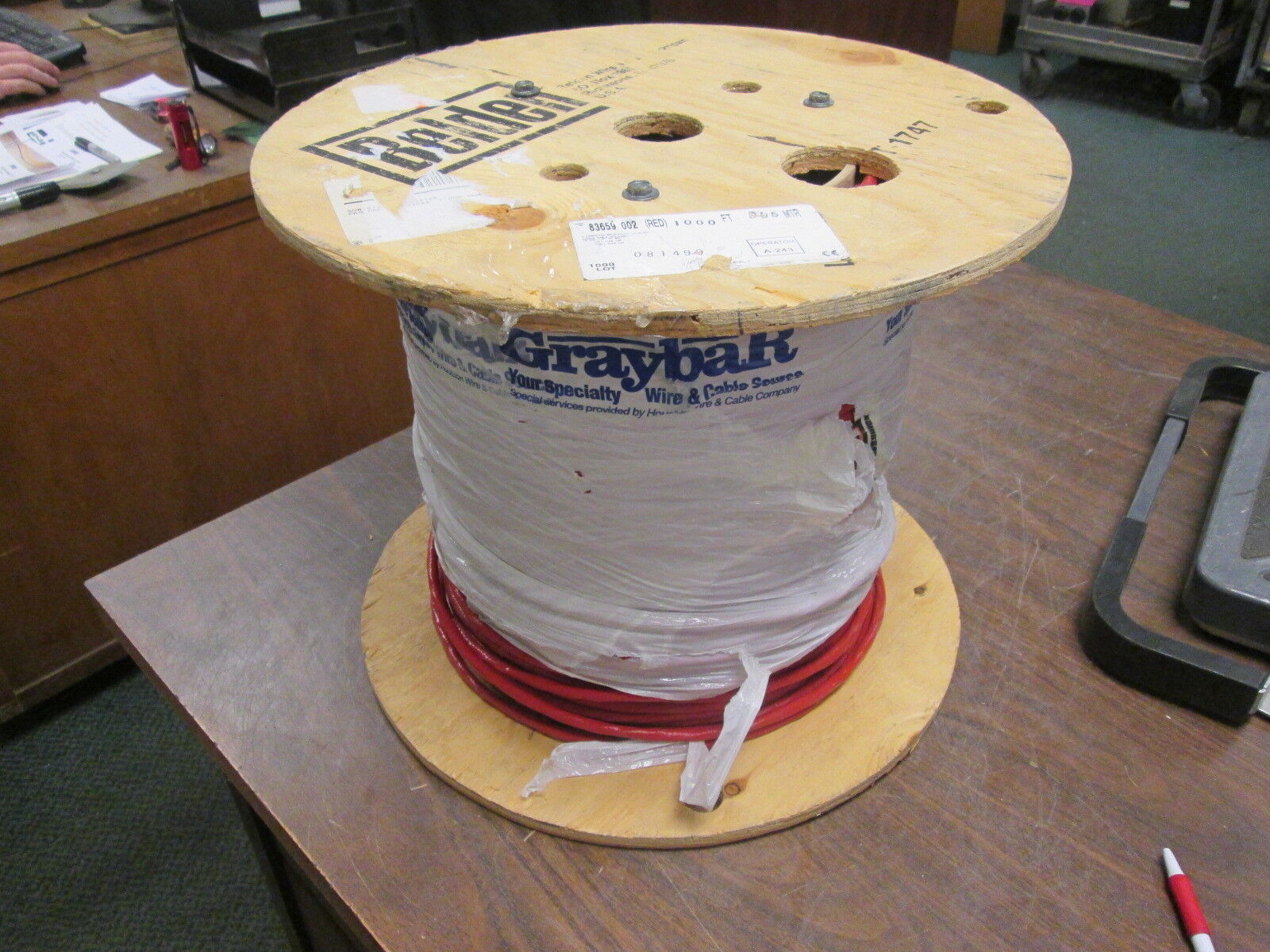 Belden 18 AWG 9-Conductor Plenum Cable 83659 002 Red Belfoil Shielded *500 ft*
