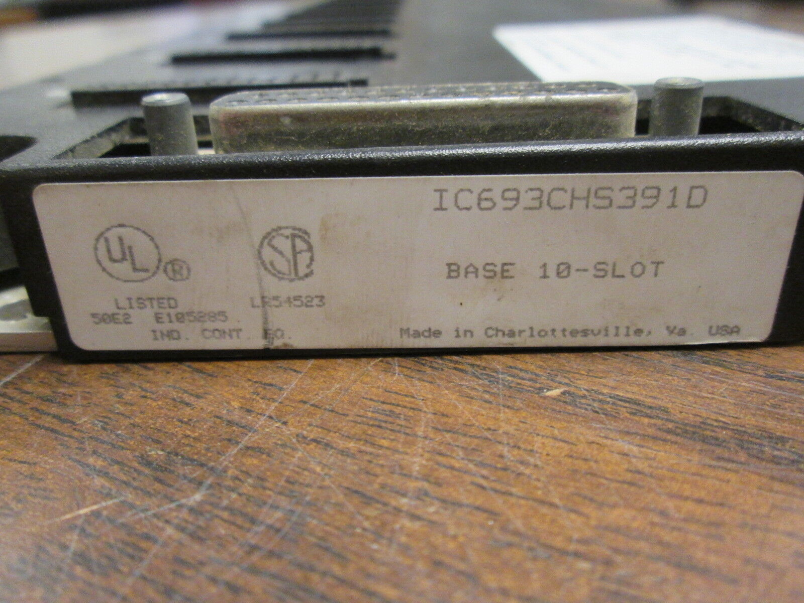 GE Fanuc 10-Slot Expansion Base IC693CHS391D Used