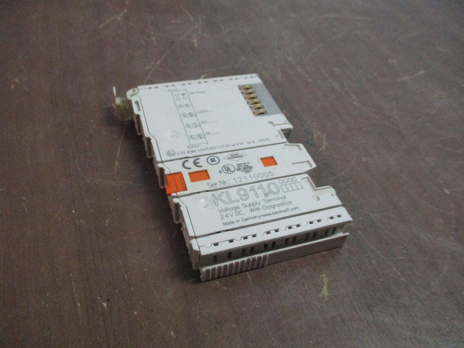 Beckhoff Voltage Supply Terminal KL9110 24VDC w/ Diagnostics Used