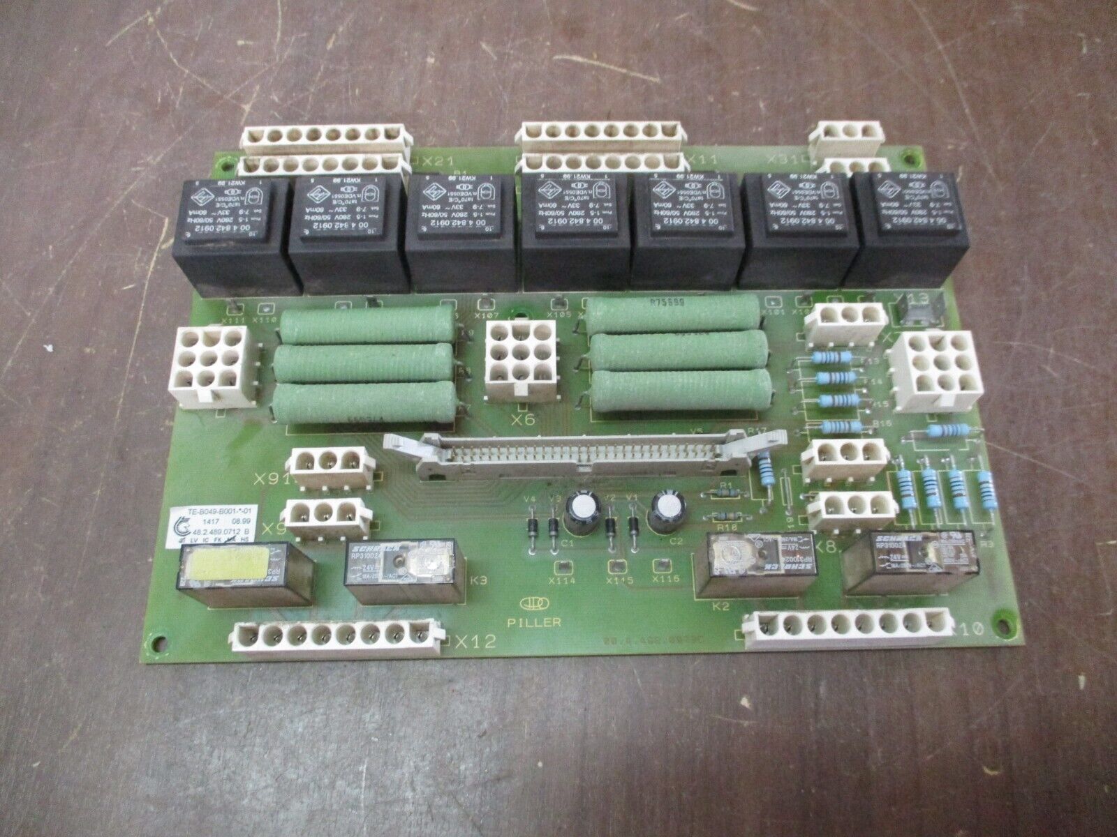 Piller TE-B049-B001-*-01 Board 48.2.498.0712 Rev. B Used
