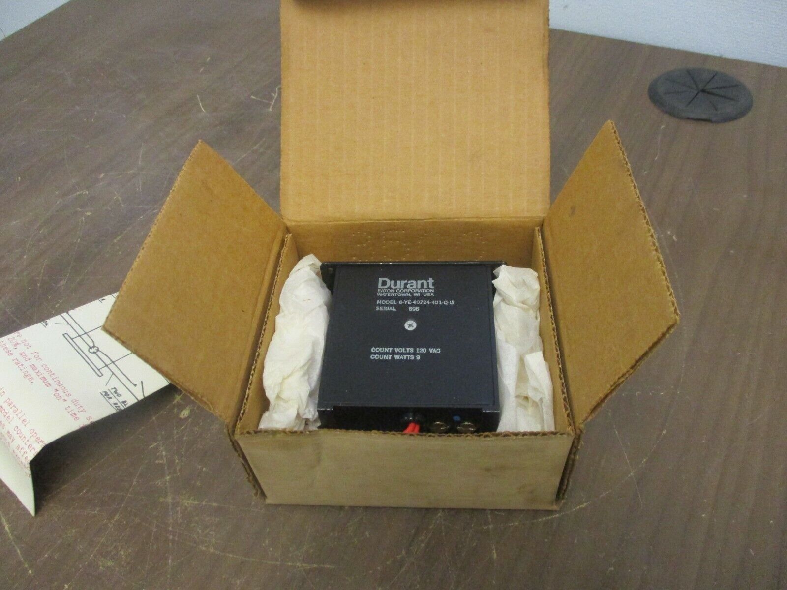Eaton Durant Electric Counter 6-YE-40724-401-Q New Surplus