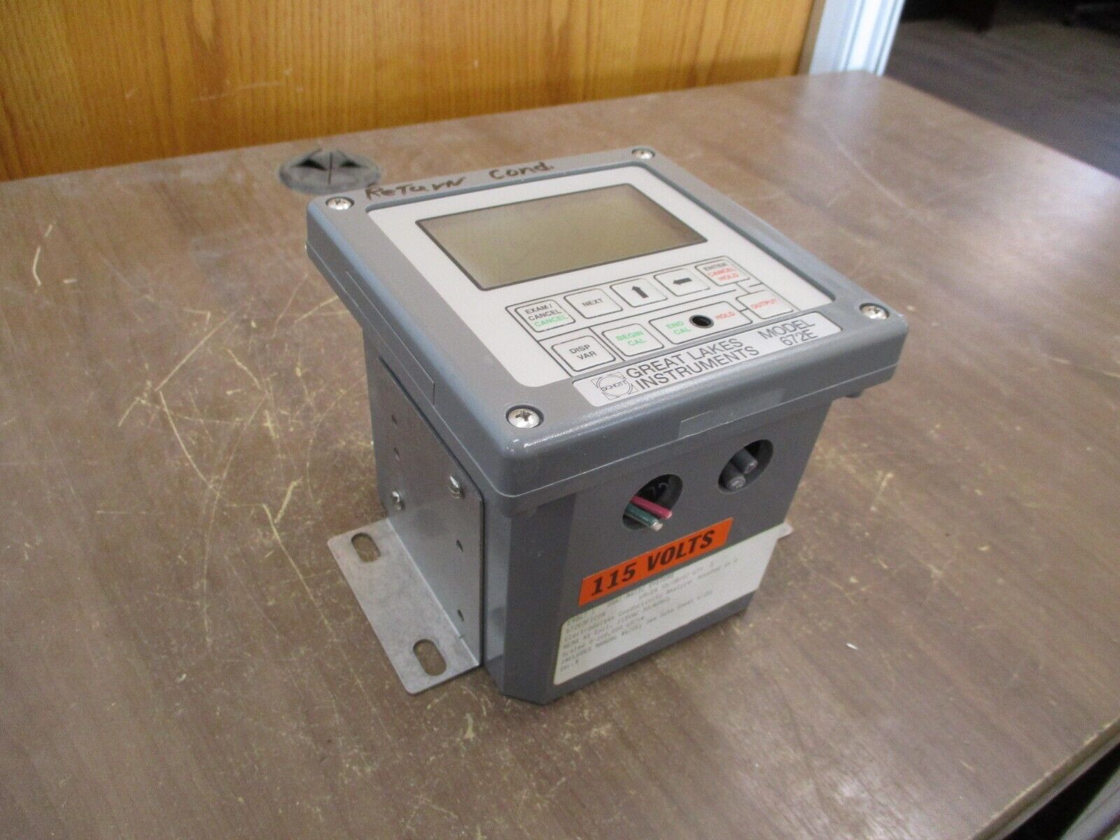 Great Lakes Instruments Model 672E Conductivity Analyzer 672E3F1C0N 115V 50/60Hz