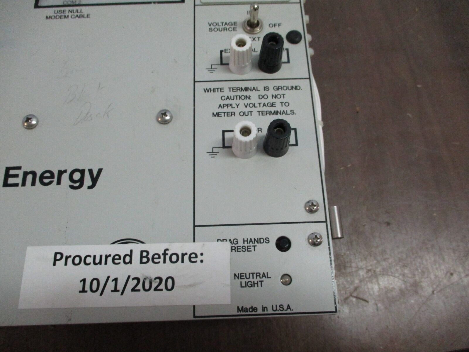 GE GE-2011 Voltage Regulator Control GE-2011C-6SL S/W: D-0146V08.10.07 Used