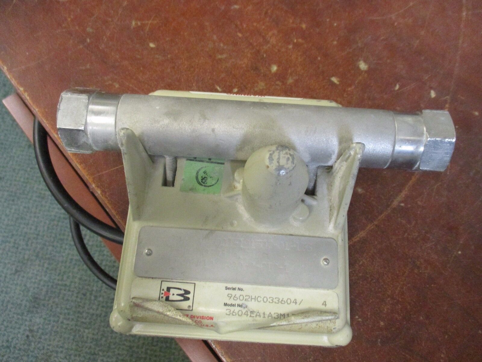 Brooks Hi Pressure Thru-Flow Indicator 3604&09 Range: 16-160 Kg/Hr Used