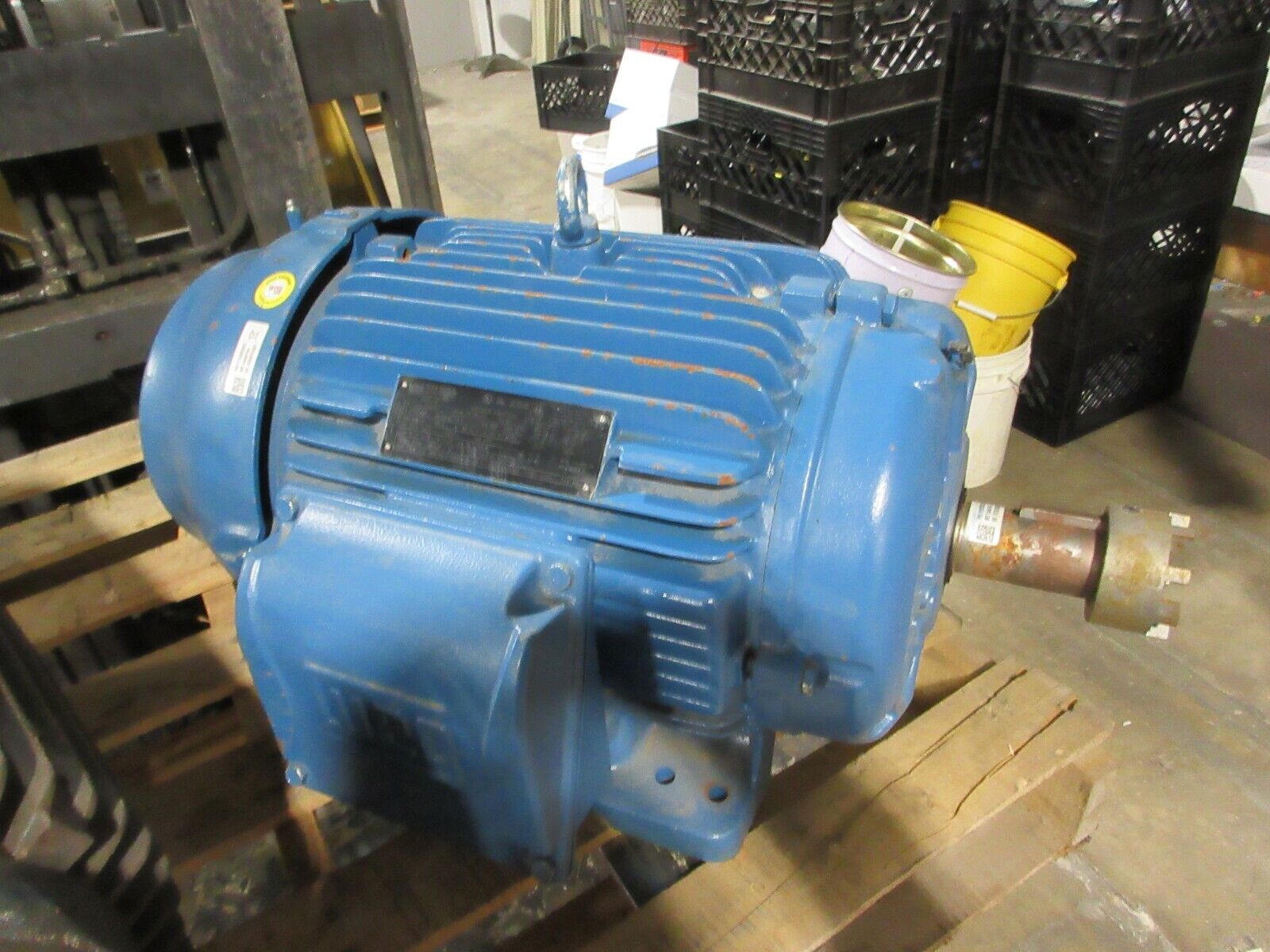 WEG AC Motor 01009ET3E284T-W22 10HP 880RPM 230/460V 3Ph 60Hz 284/6T Frame Used