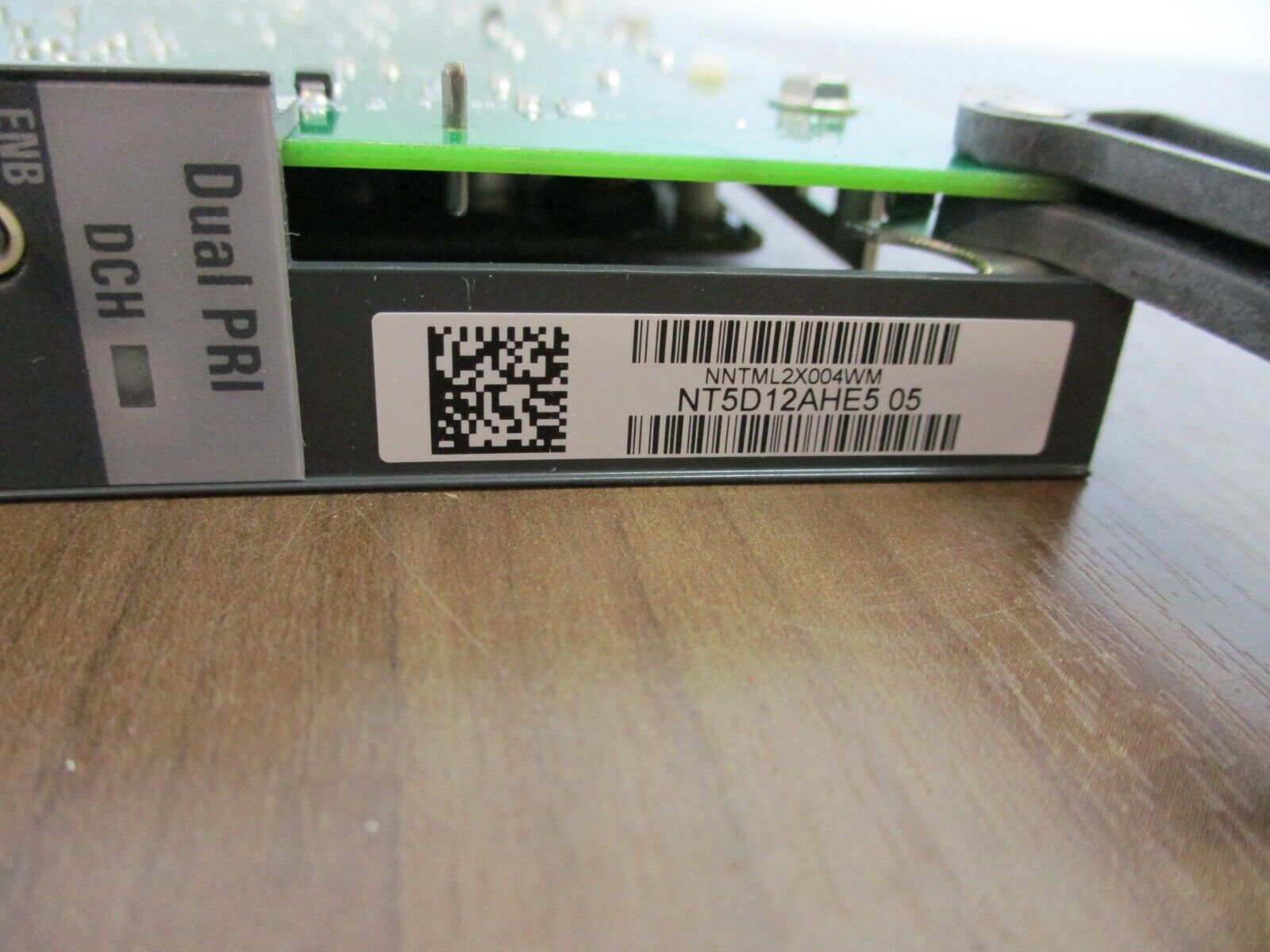 Nortel, Meridian Dual Port PRI D-Channel Card, Part #: NT5D12AHE5, used