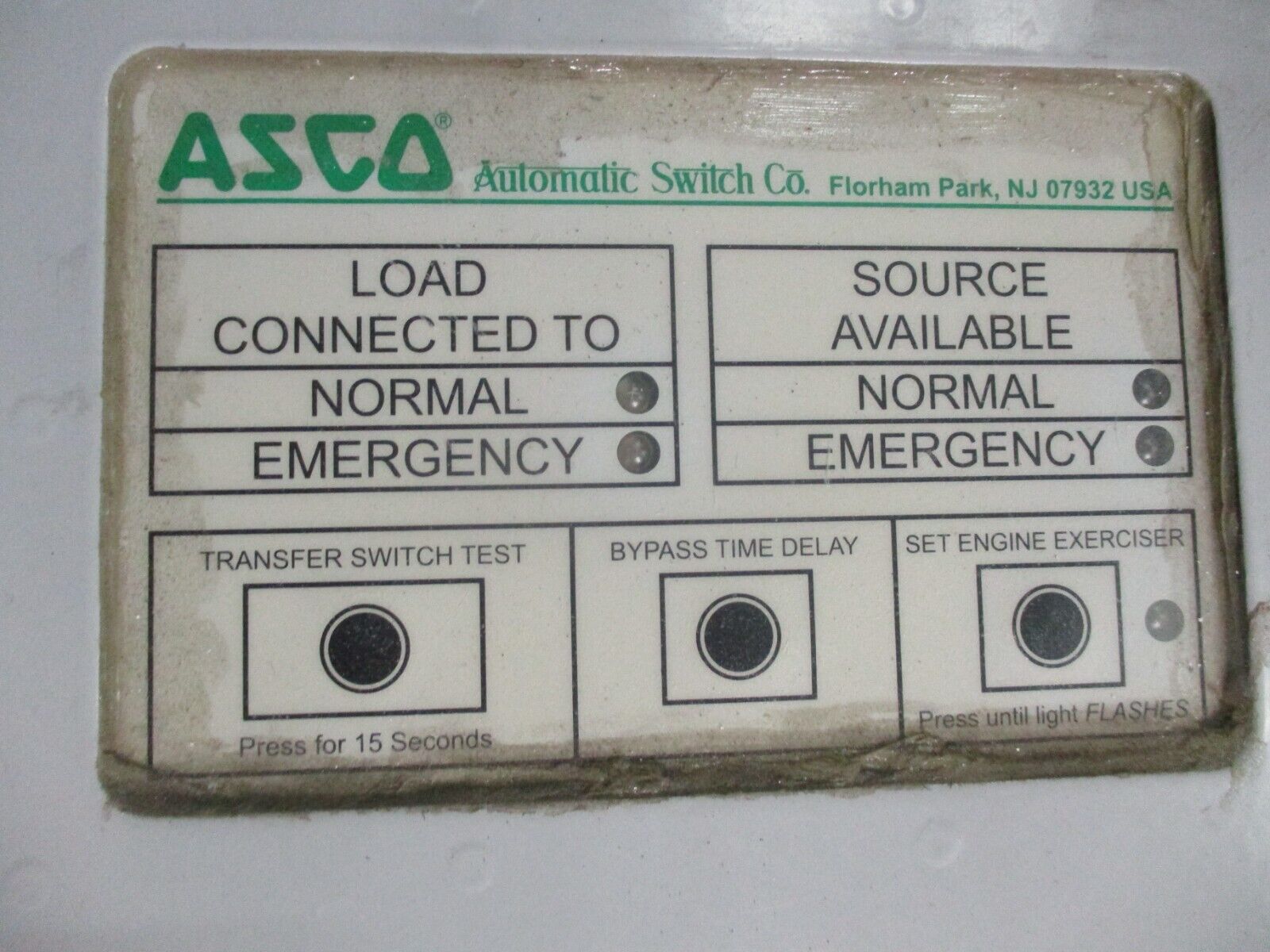 Asco Series 300 Automatic Transfer Switch A300220061XC 200A 240V 3R/12 Enc. Used