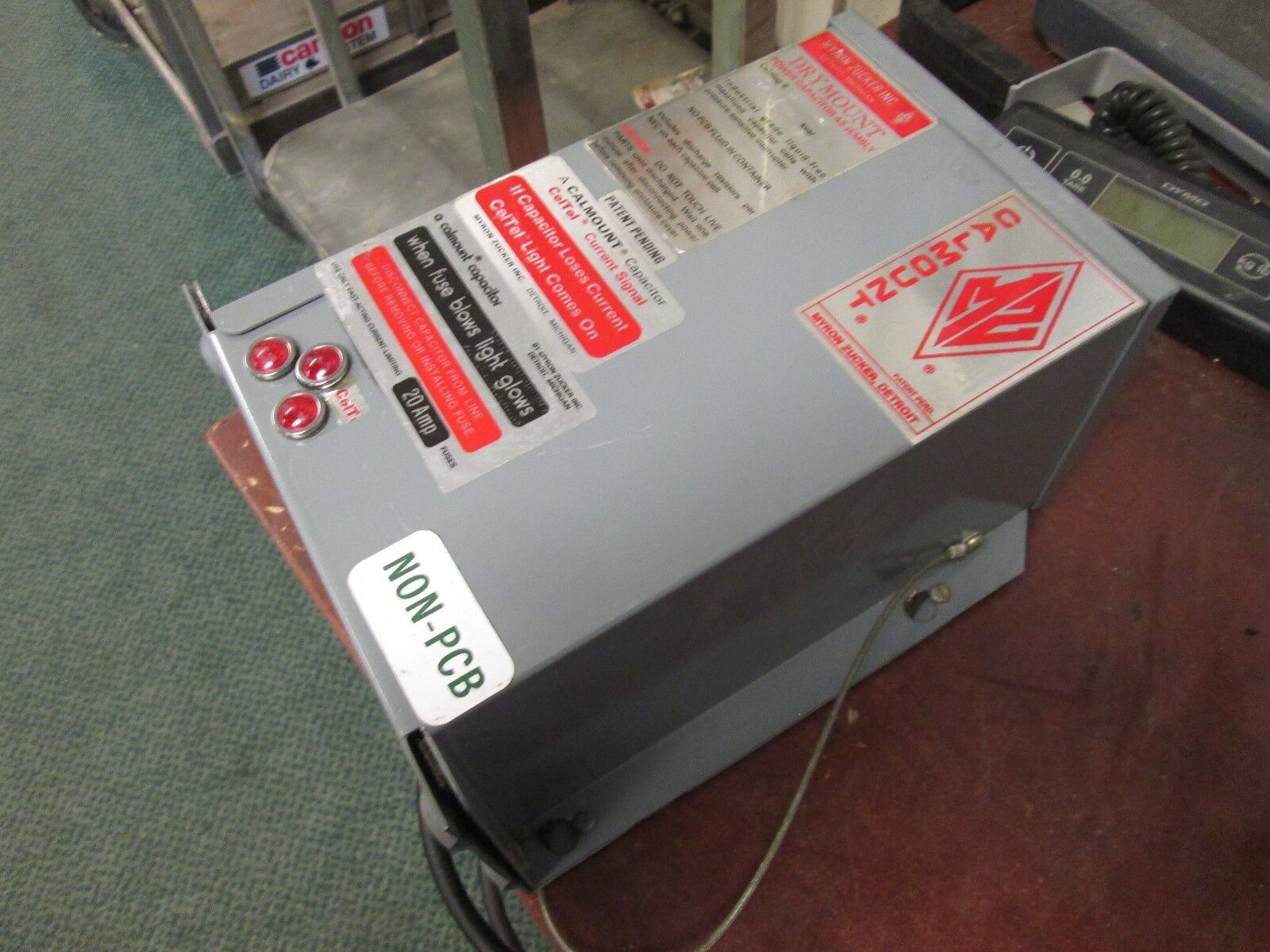 Calmount Drymount Power Capacitor KID43005-3 5 KVAR 480V 60Hz 3Ph Used