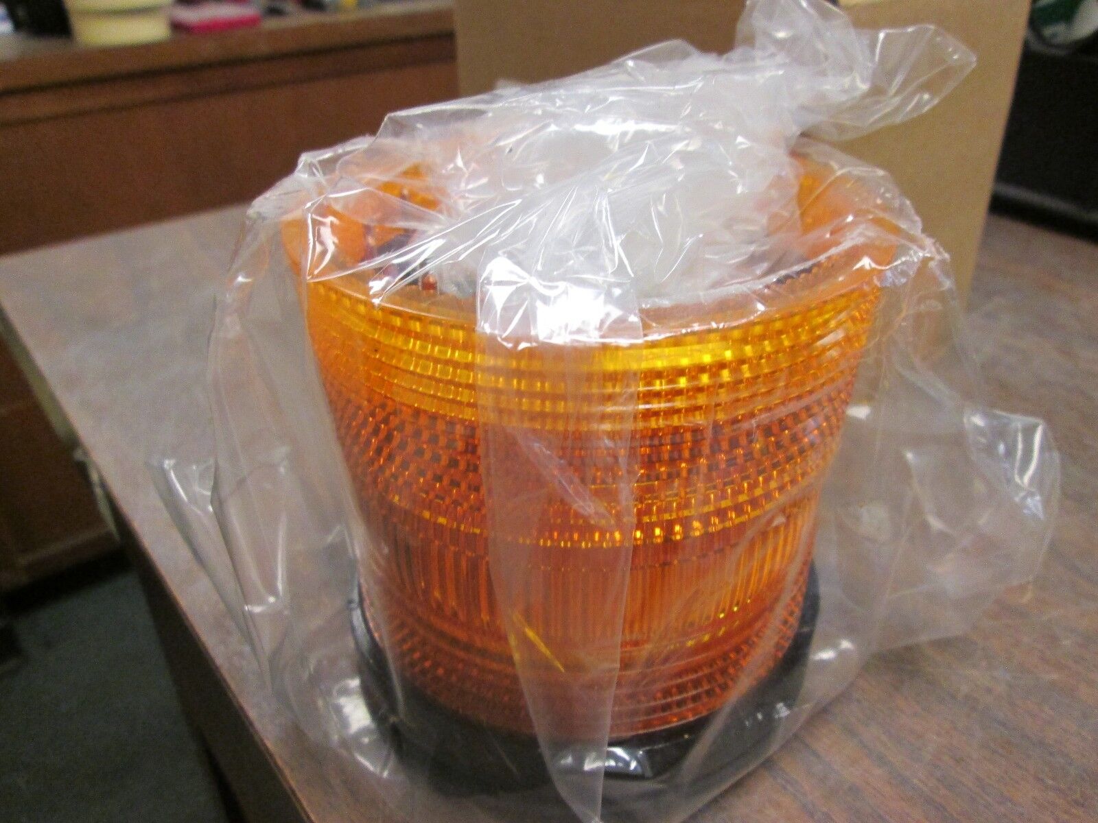 Edwards Stackable Beacon Steady-On LED Light Unit 101SLEDA-N5 120V Amber Used