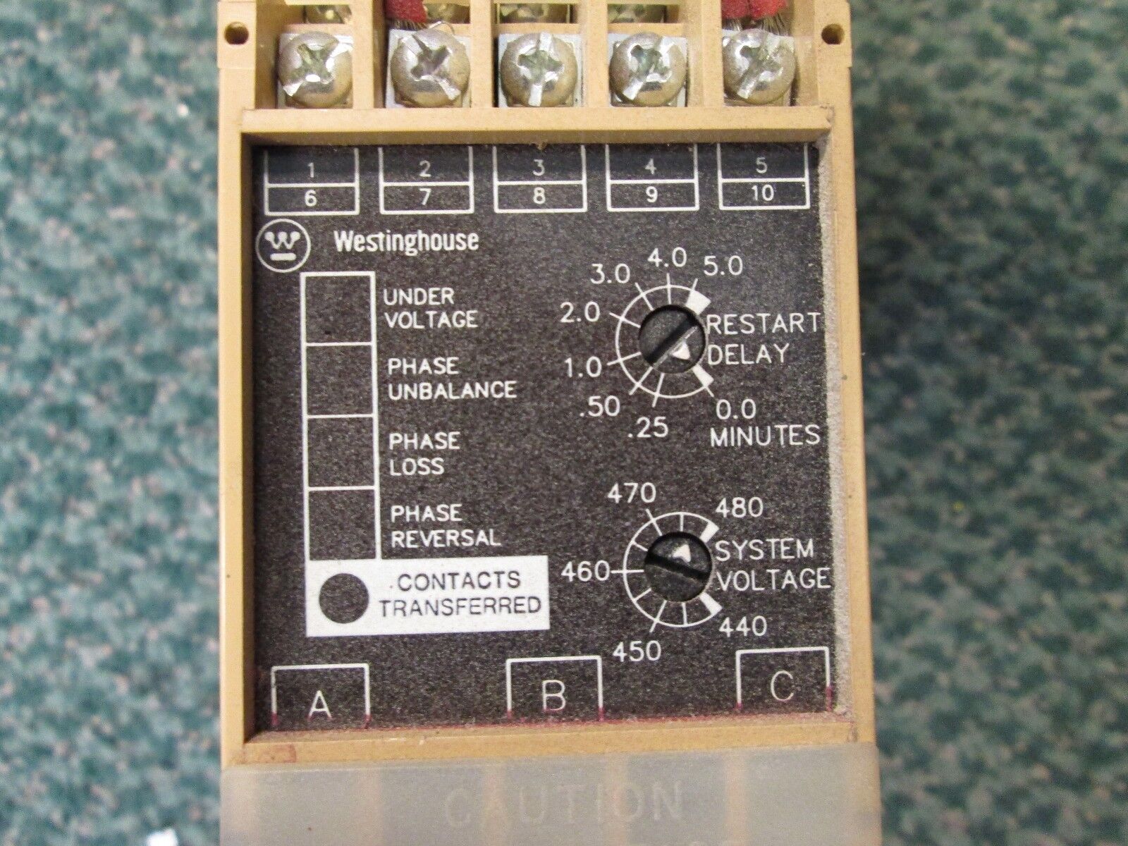 Westinghouse System Voltage Monitor SVM3AC 440/480V 50/60Hz Used