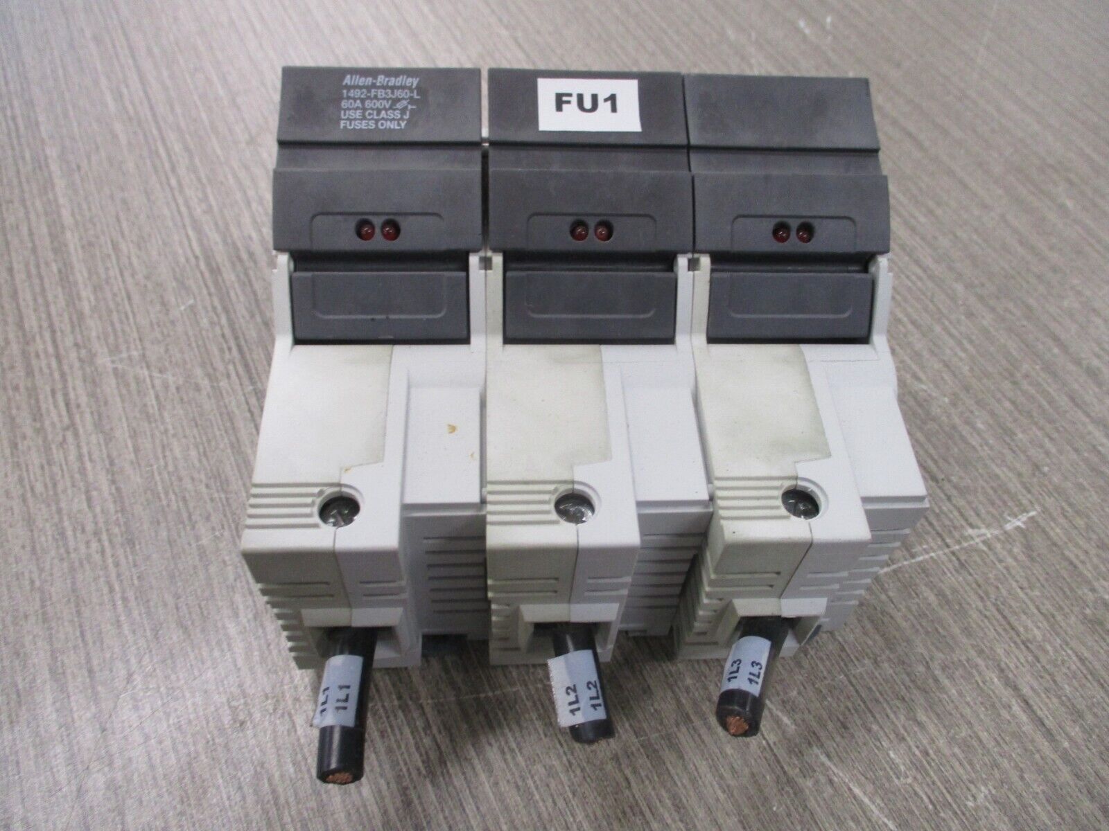 Allen-Bradley Fuseholder 1492-FB3J60-L 60A 600V 3P Used