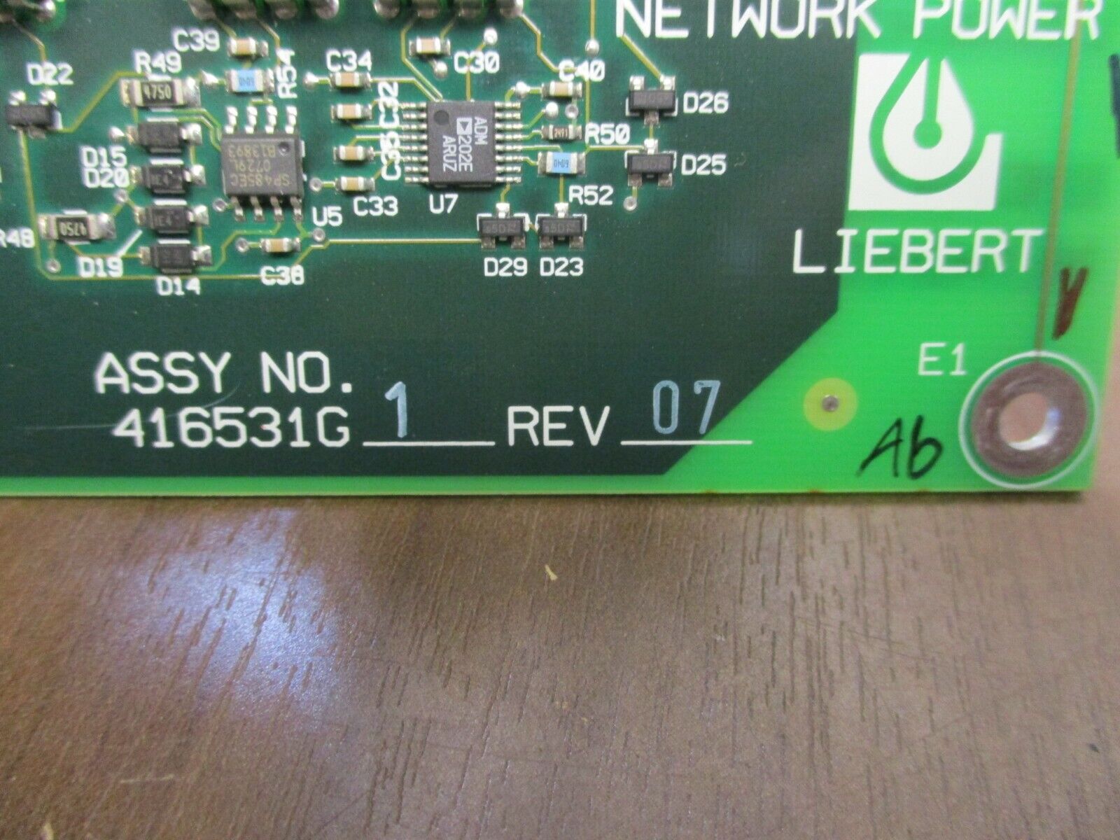Liebert Emerson Network Power PCB 416531G1 Rev. 07 Used