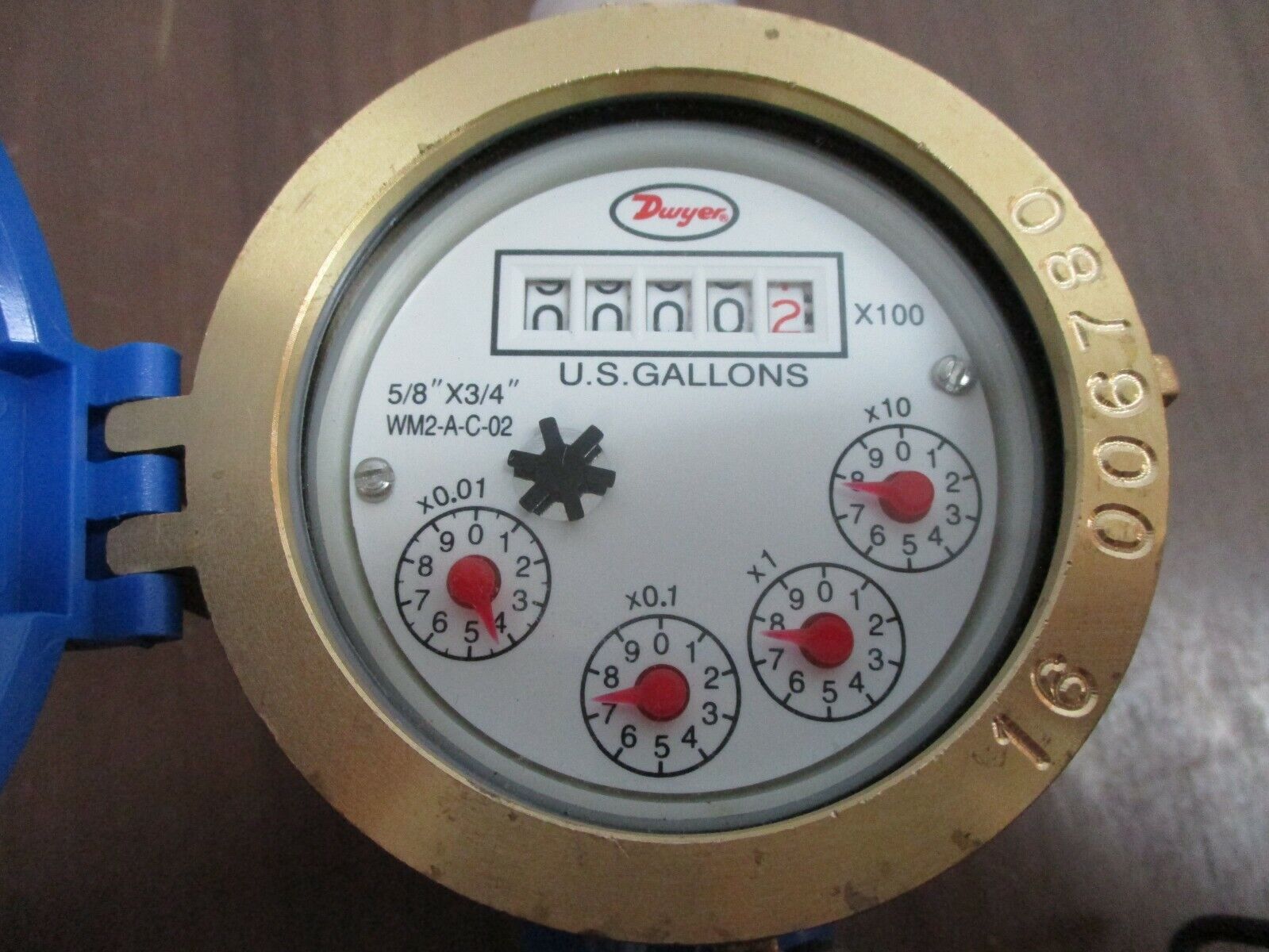 Dwyer Multi-Jet Water Meter WM2-A-C-02 New Surplus