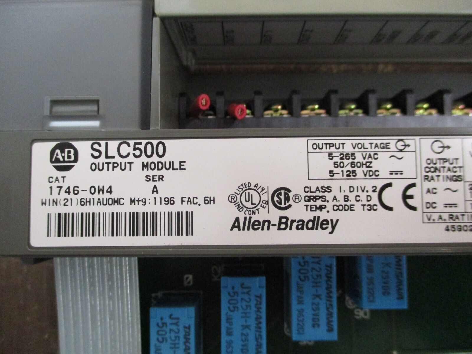 Allen-Bradley SLC 500 Output Module 1746-OW4 Ser. A Used