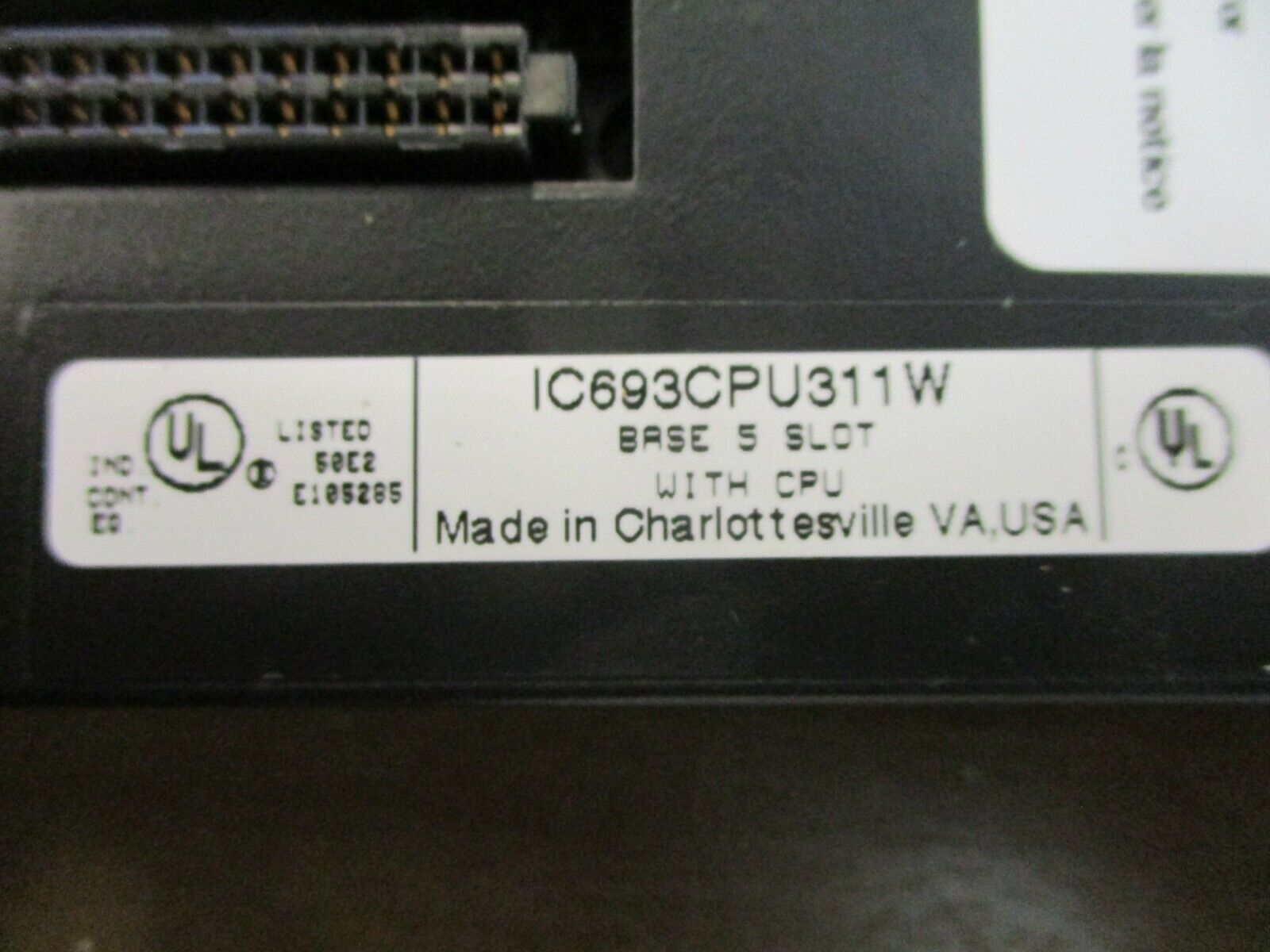 GE Fanuc Base IC693CPU311W 5-Slot Used