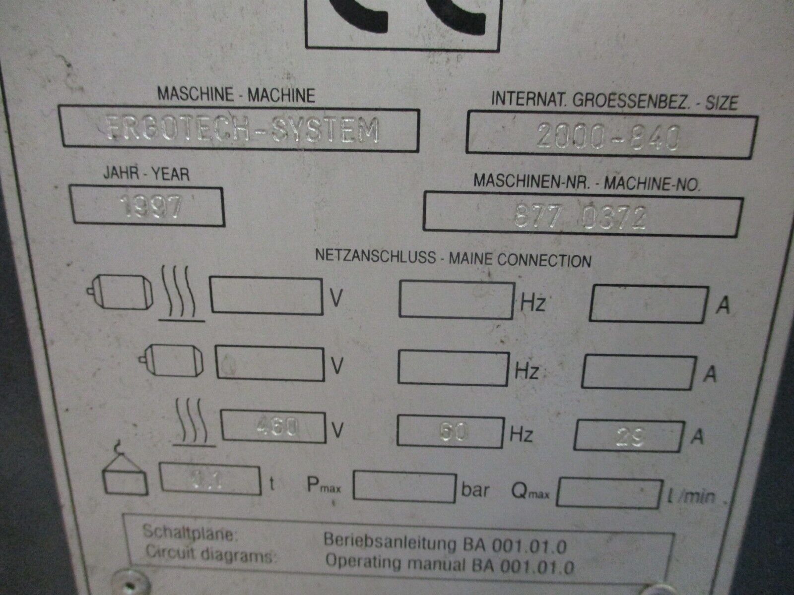 Tramag Type DT6 Transformer A8155 29kVA Pri: 460V Sec: 400V 60Hz Used